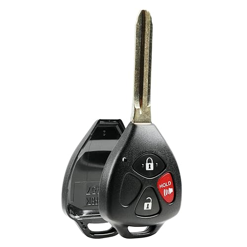 Key Fob Keyless Entry Remote Shell Case & Pad Fits Toyota 4Runner Matrix Rav4 Venza Yaris/Scion Iq Tc Xb Xd (Hyq12Bby, Gq4 29T,