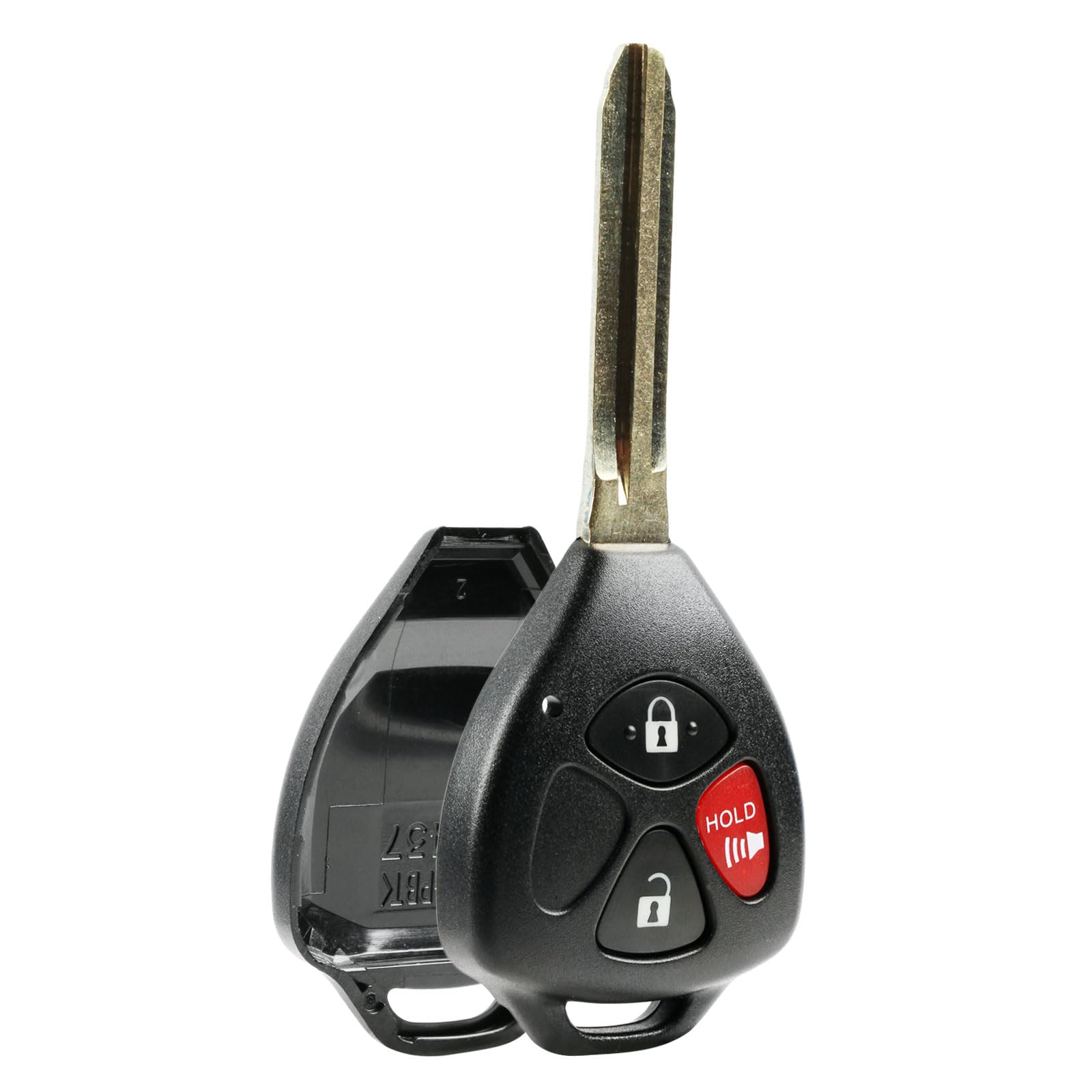 Key Fob Keyless Entry Remote Shell Case & Pad Fits Toyota 4Runner Matrix Rav4 Venza Yaris/Scion Iq Tc Xb Xd (Hyq12Bby, Gq4 29T,