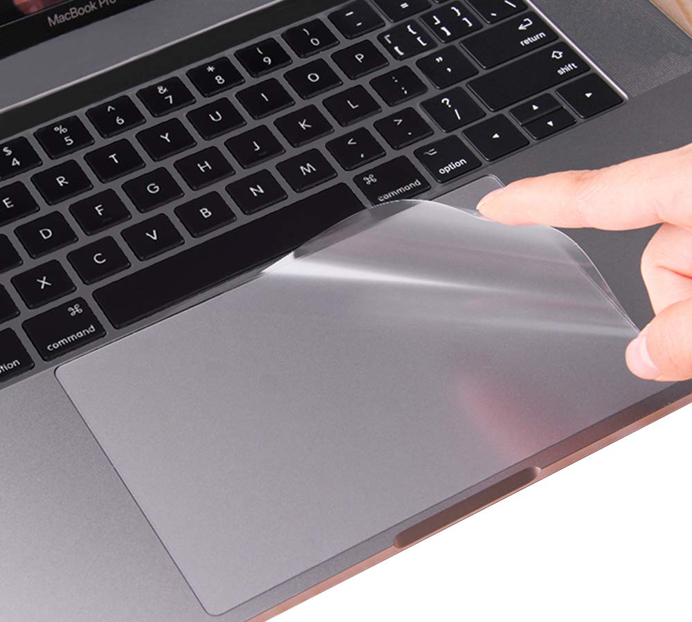 (2 Pack) Clear Anti-Scratch Trackpad Touchpad Touch Panel Protector Cover Skin For Macbook Pro 15 Inch A1707 A1990 Touch Bar And