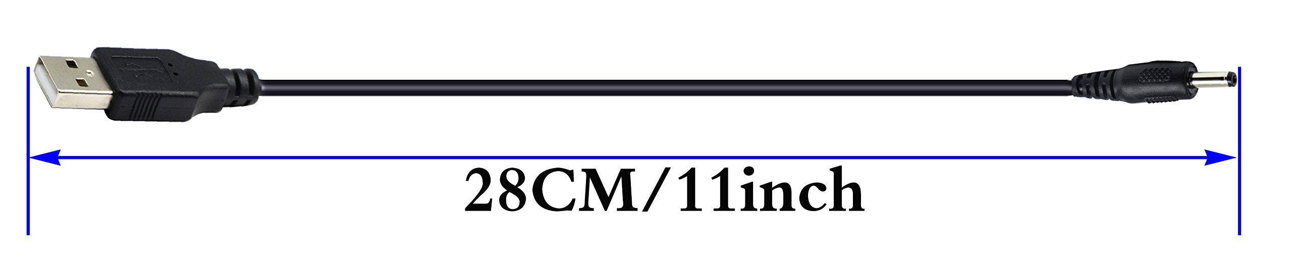 Zdycgtime Usb 2.0 A Male To Dc 3.5X1.35Mm Male Adapter Cable 5 Volt Dc Barrel Power Jack Charging Cable For Tablet, Electronic D