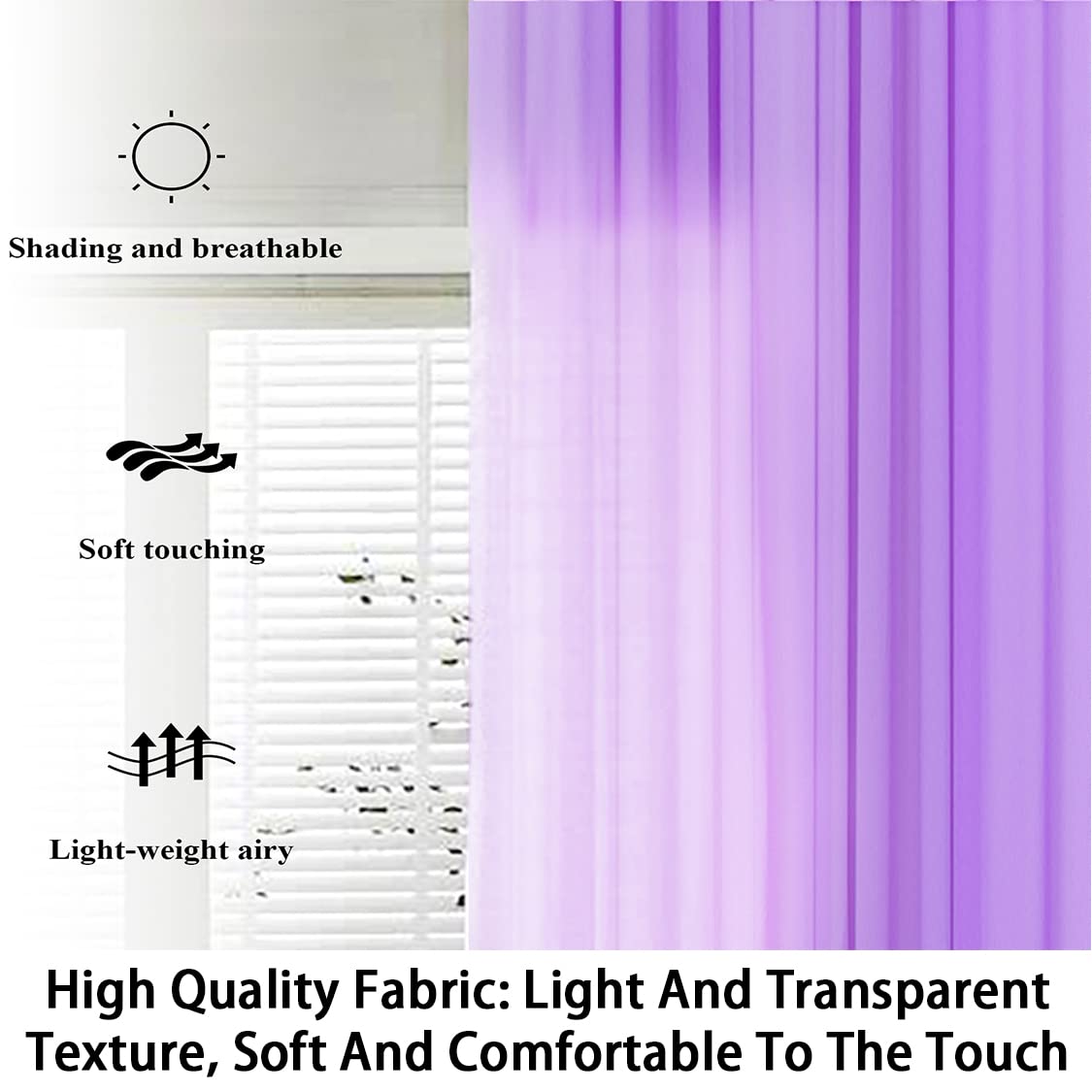 Lavender Wedding Arch Draping Fabrics 3 Panels 20Ft Chiffon Fabric Drapery Voile Fabrics Wedding Arches For Wedding Ceremony She