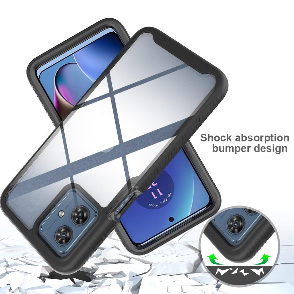 Kukoufey Compatible With Motorola Moto G54 5G Case Cover,Anti Fall And Shock Absorbing Protective Cover Compatible With Motorola