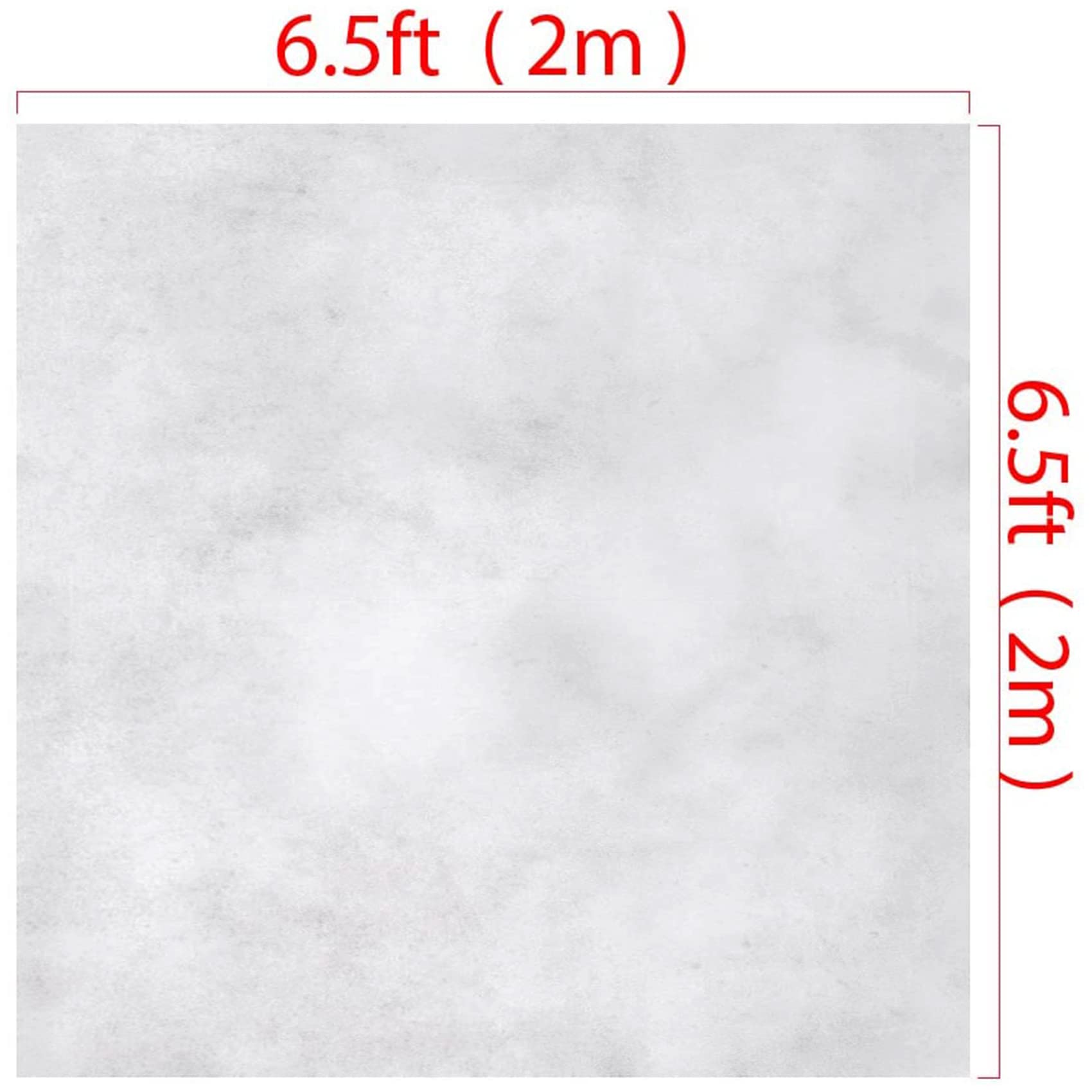 Kate 6.5X6.5Ft Light Grey Backdrops Grey White Video Backdrop Abstract Photography Backdrops Portrait Backgrounds Microfiber Gre