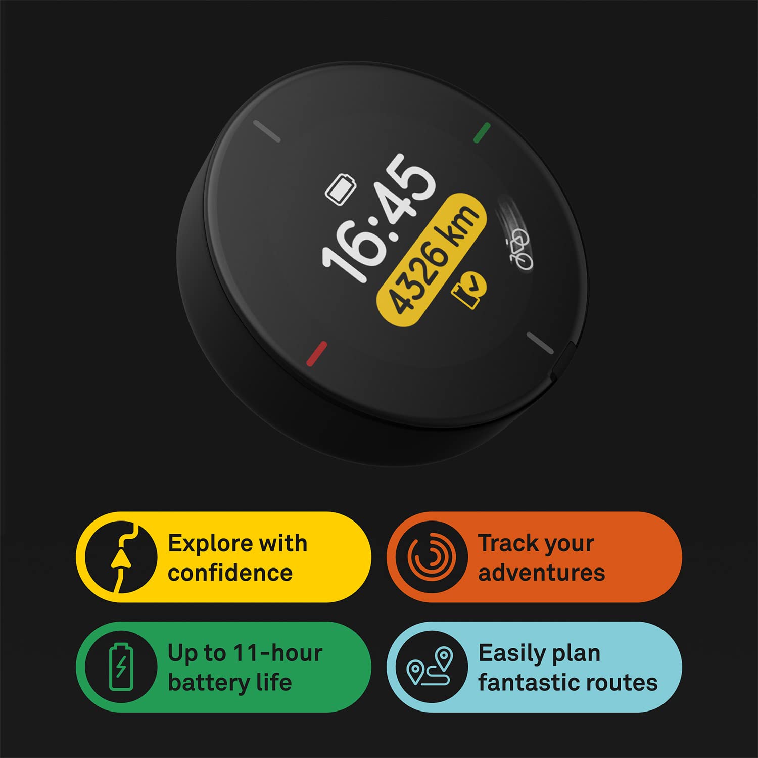Beeline Bike Gps Computer - Velo 2 | Wireless Global Navigation Map | Weatherproof & 11+ Hours Battery Life | Usb Charging | Sat