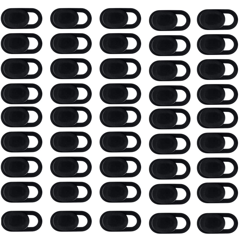 Eyech 50Pcs Computer Camera Cover Slider, Webcam Cover Blocker Slider Slim 0.027 inch for MacBook Pro/iMac/Laptop/PC/iPad Pro (B