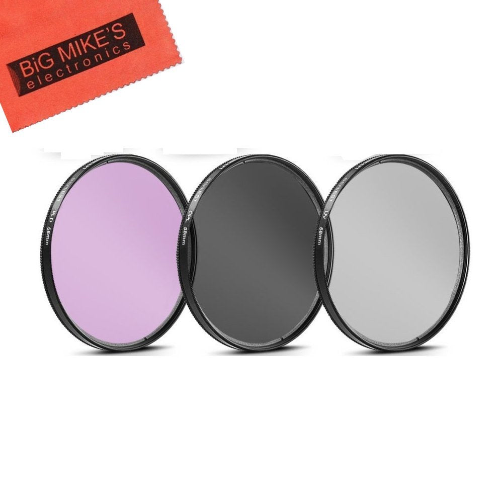 58Mm Multi Coated 3 Piece Filter Kit (Uv Cpl Fld) For Olympus M.Zuiko 40 150Mm F/4.0 5.6 R Micro Ed Digital Zoom Lens
