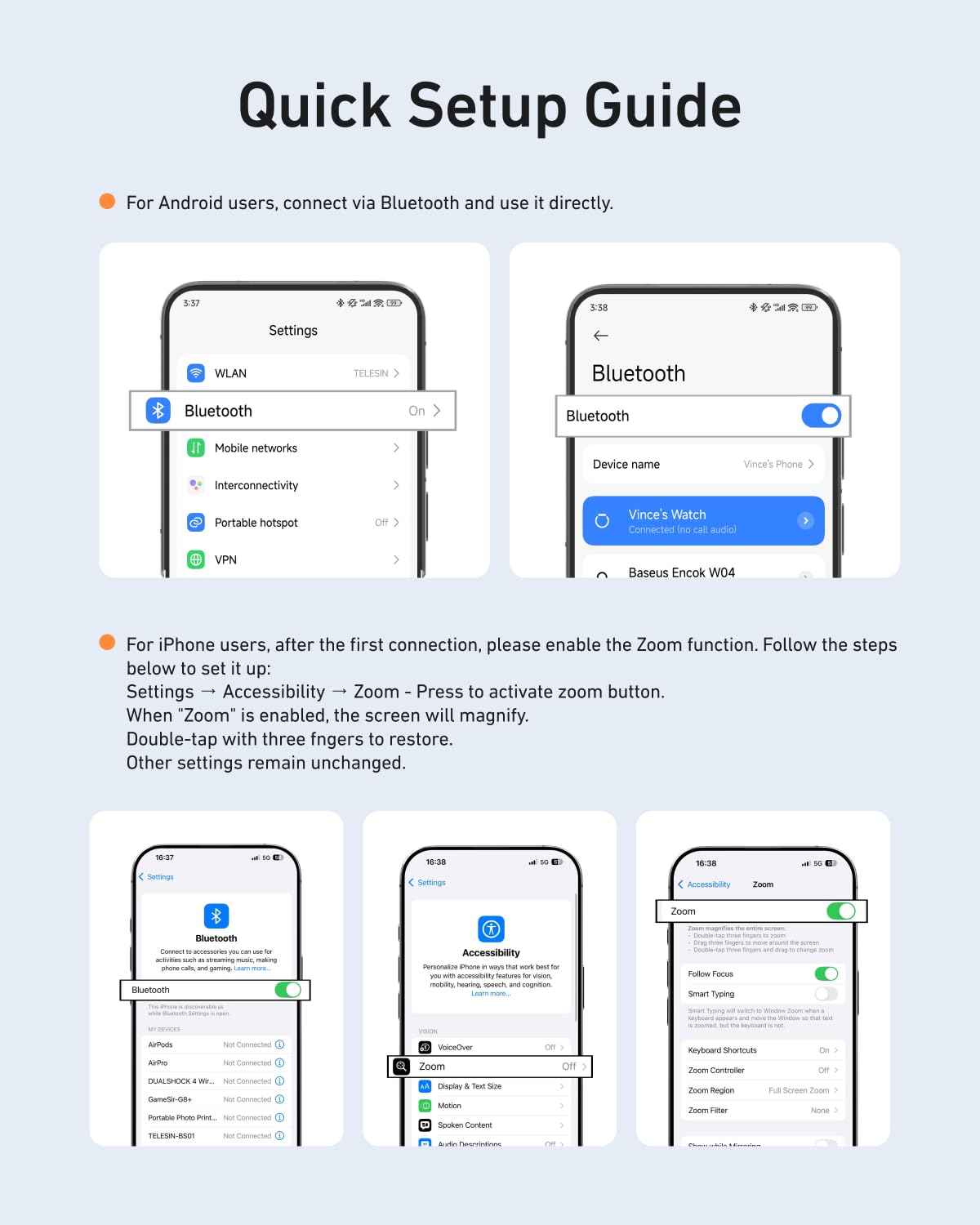 Telesin Magnetic Phone Camera Grip For Iphone/Android Fun Shot With Detachable Wireless Shutter Remote - Official Certification