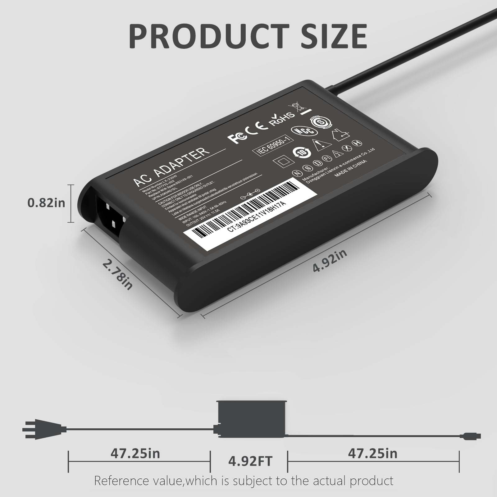 230W Slim Ac Adapter Charger For Lenovo Legion Legion 5 15 5I 15 5P 15 5Pro 16 Y540 15 Y545 15 Thinkpad P51 P52 P53 P51 P50 P70