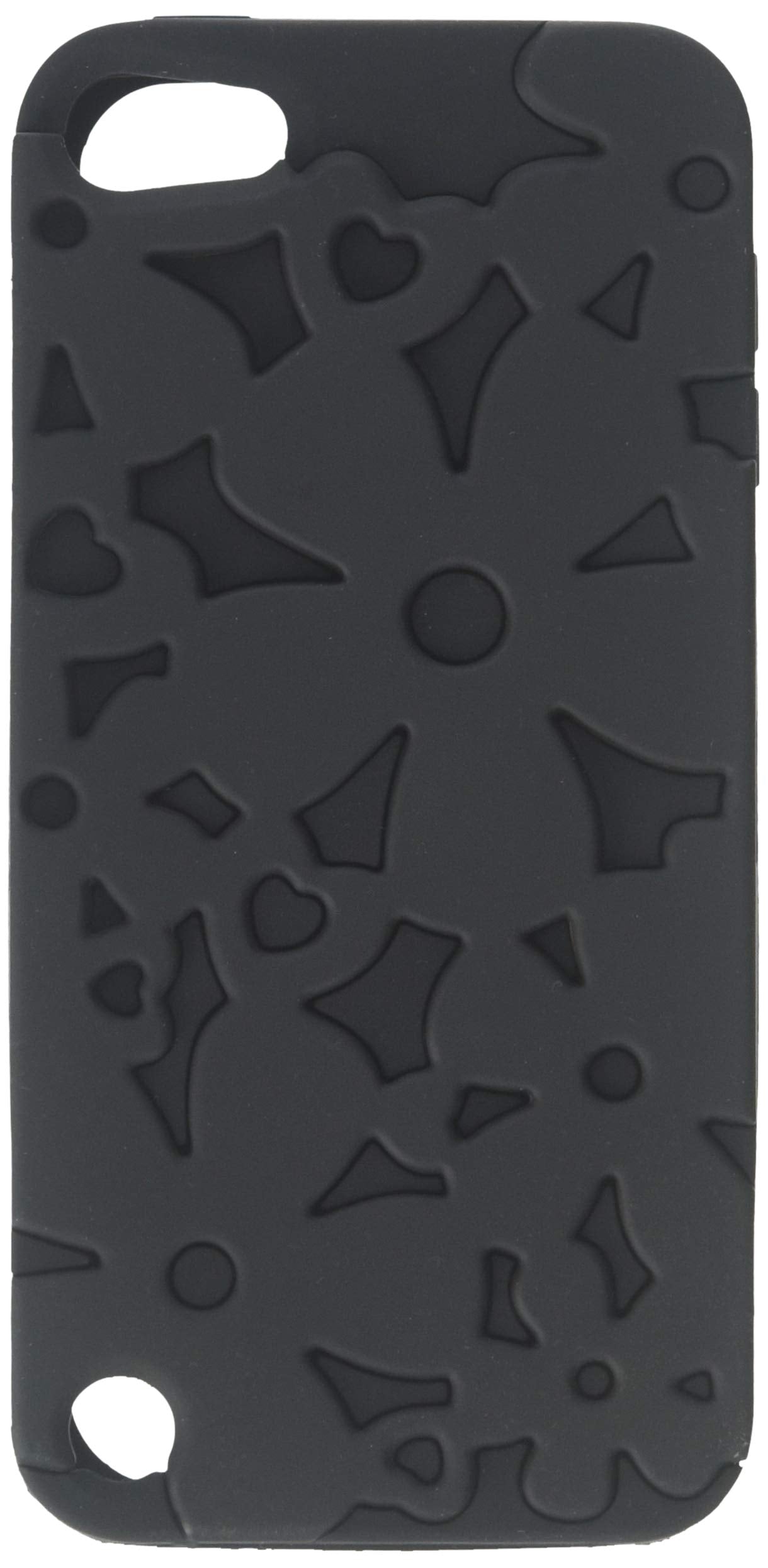 Asmyna Rubberized Black Flowerpower Hybrid Protector Cover for iPod touch 5