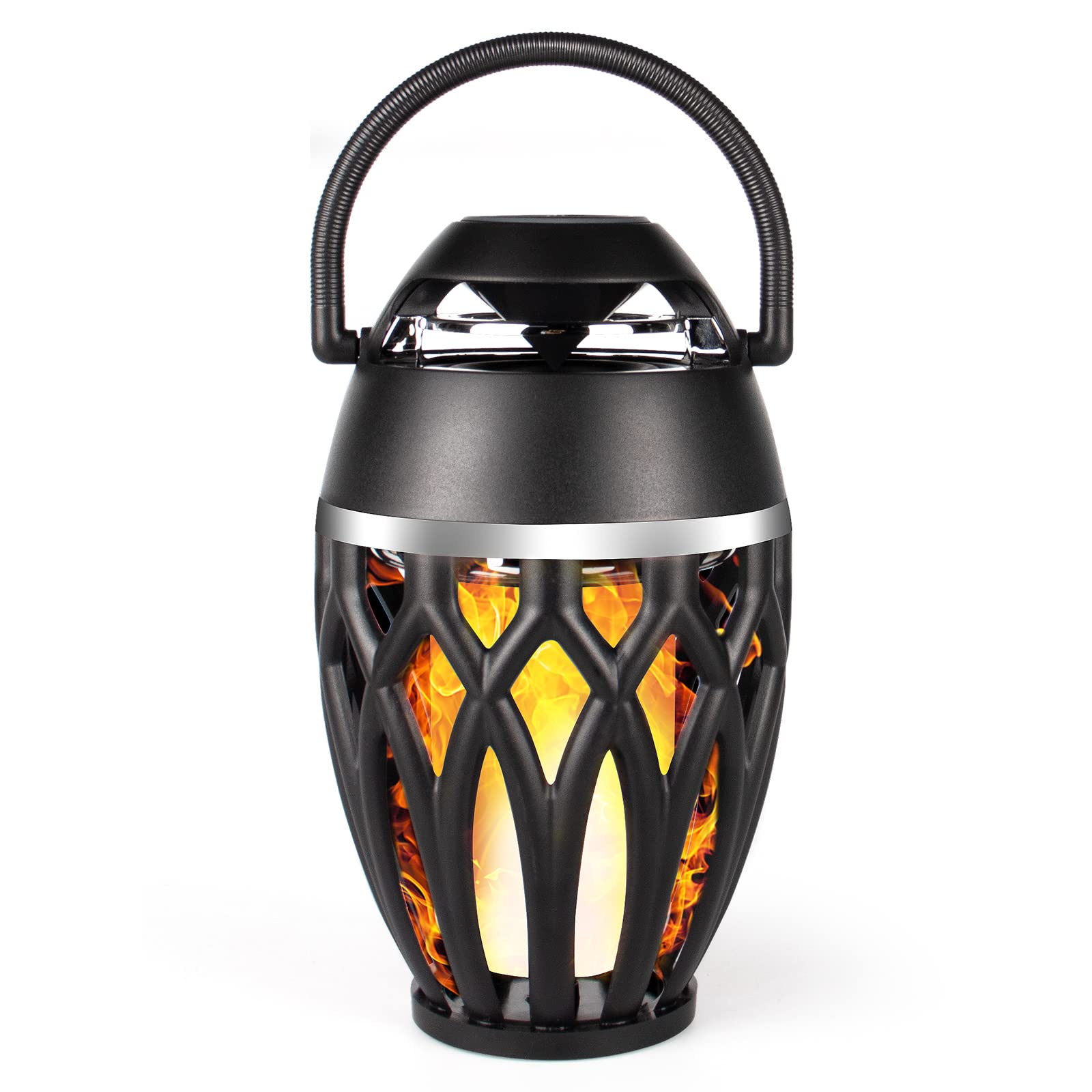 Vanten Outdoor Bluetooth Speakers, Bluetooth 5.0 Led Flame Speaker, IPX5 Waterproof Flame Torch Atmosphere Speaker, Patio Speake