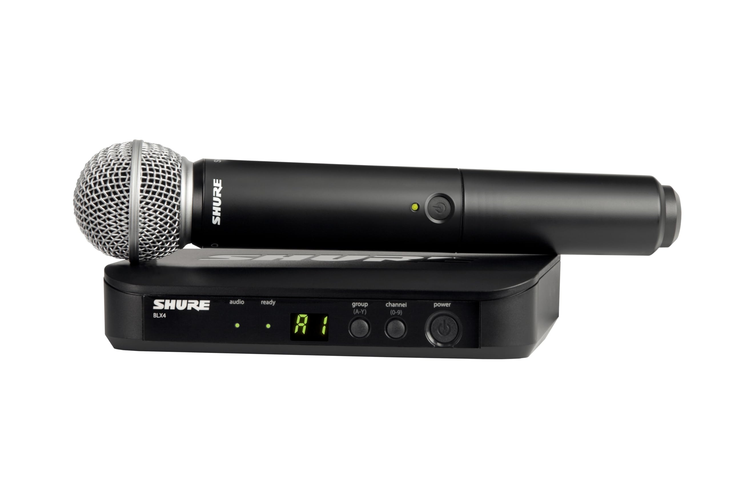 Shure BLX24/SM58 Wireless Microphone System - 14-Hour Battery Life, 300 ft Range, UHF | Includes SM58 Handheld Vocal Mic, Single