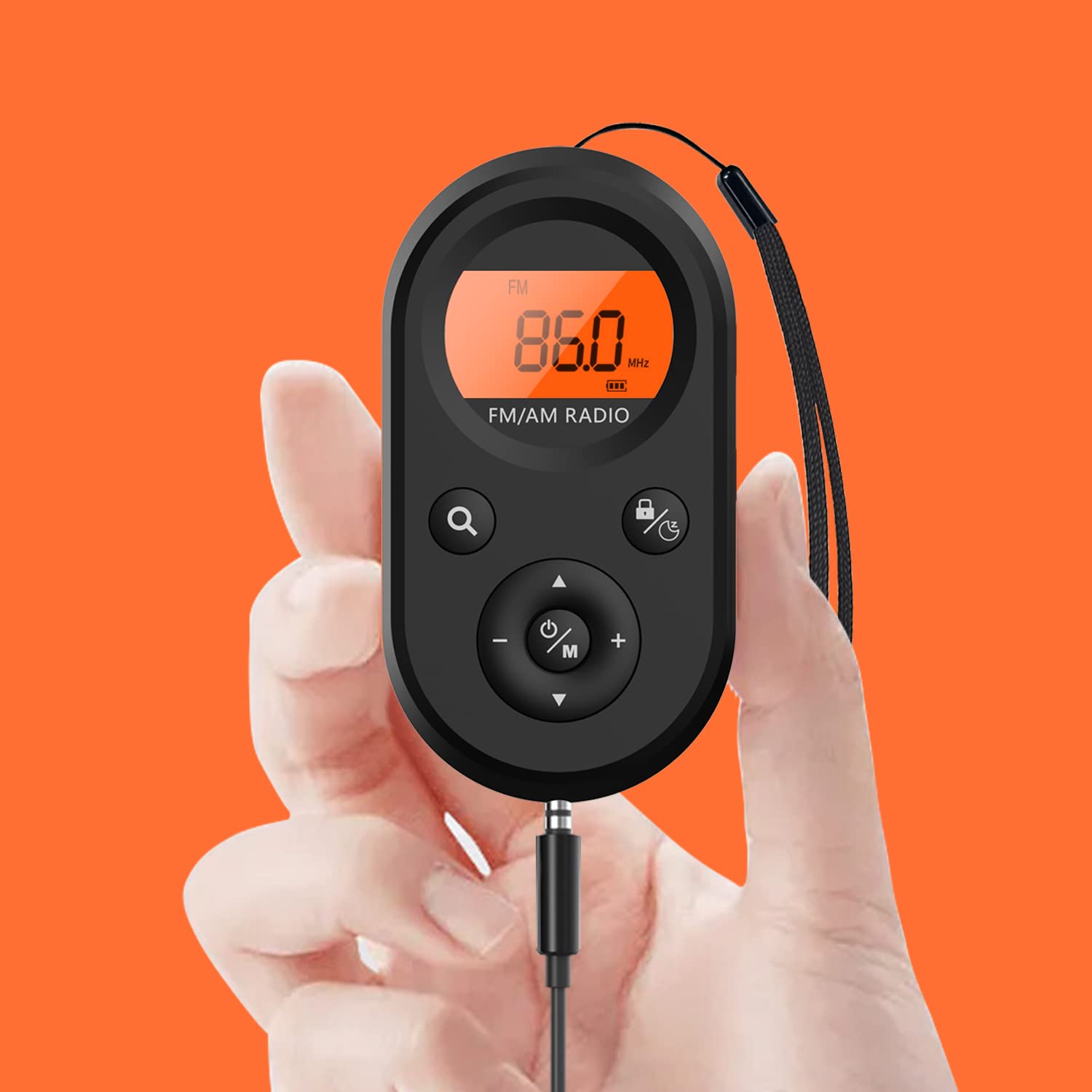 Am Fm Portable Radio,Personal Pocket Radio Rechargeable With Best Reception,Long Battery Life,Stereo Earphone,Small Digital Tran