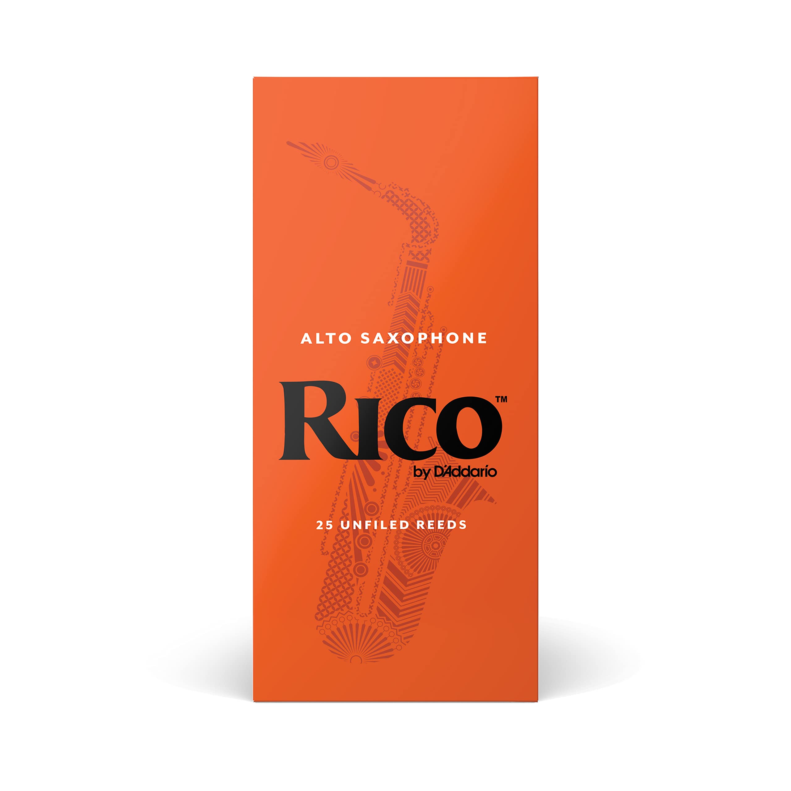 Daddario Woodwinds, Rico Saxophone Reeds, Alto Sax, Rja2535, Strength 3.5, 25-Pack