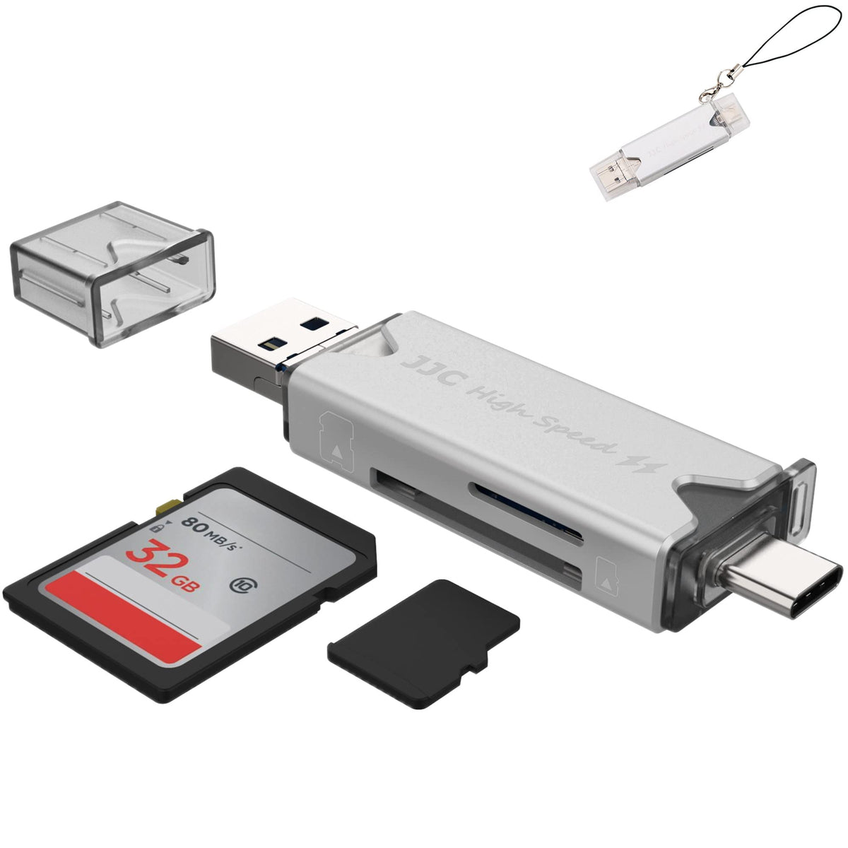 3In1 Usb 3.0 Portable Sd Micro Sd Memory Card Reader For Sd Sdxc Sdhc Tf Microsd Microsdxc Microsdhc Mmc Rs-Mmc Uhs-I Uhs-Ii Uhs
