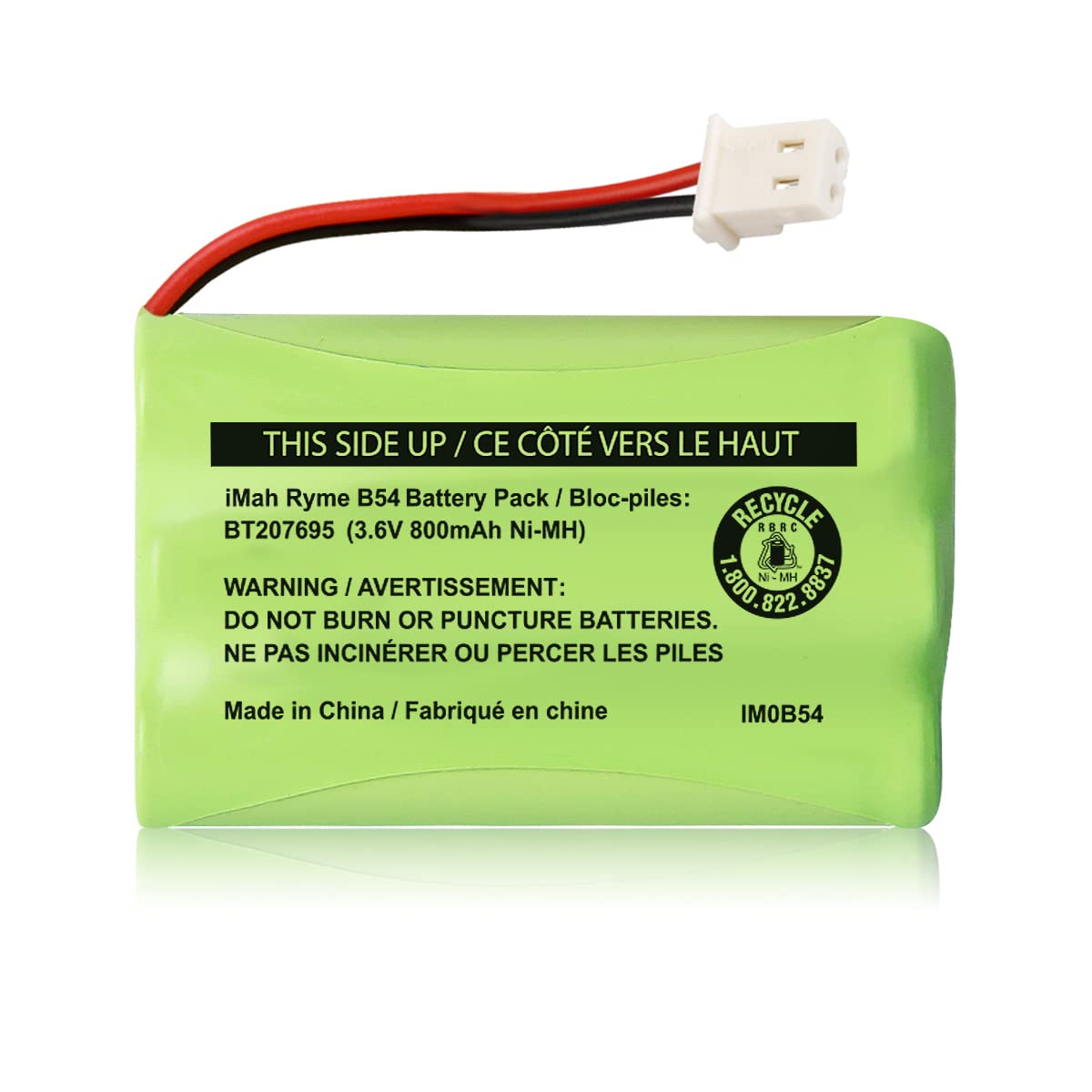 Imah Bt207695 3.6V 800Mah Ni Mh Cordless Battery Pack