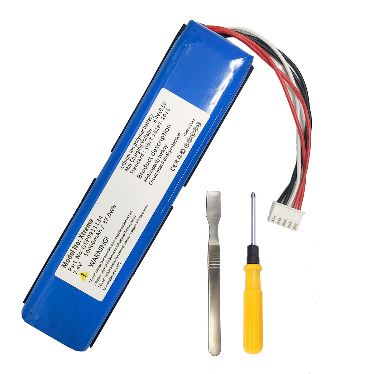 Wrumi 10000Mah 370Wh Battery For Jbl Xtreme1 Extreme Xtreme 1 Gsp0931134 Replacement Batterie With Tools