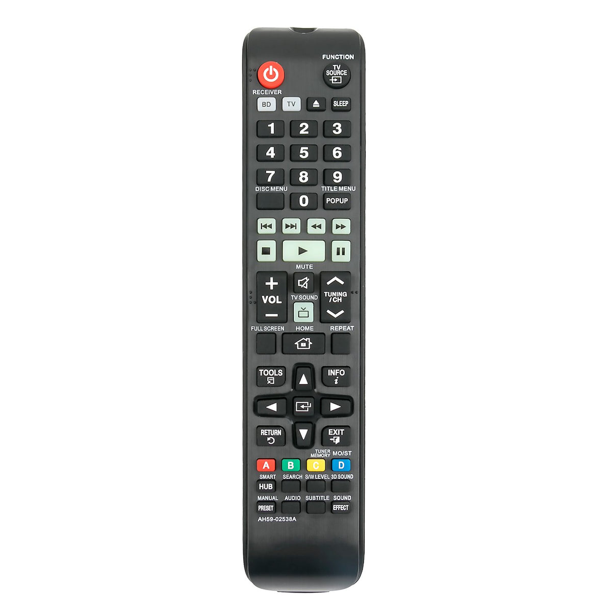 New AH59-02538A Replaced Remote fit for Samsung Smart Bluray Blu-ray Player HT-F5500W HT-F6500W HT-F5500 HT-F5550 HT-F6500 HT-F6530 HT-F6530W HT-F5500K HT-F5550K HT-F5530 HT-FM53/ZA HT-FM53 HT-FM65WC