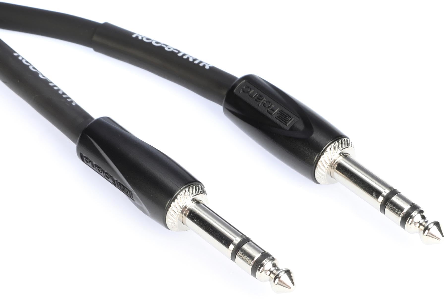 Roland Black Series Interconnect Cable, 1/4 Inch Trs To 1/4 Inch Trs, Balanced, 5 Feet