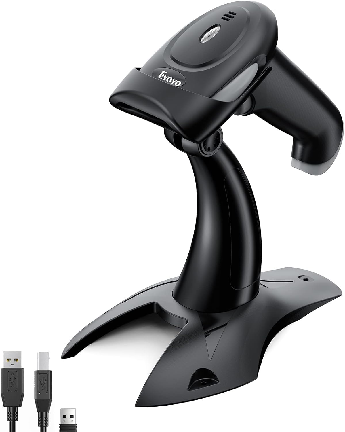 Eyoyo Handheld 2D 1D QR Bluetooth Wireless Barcode Scanner with Stand