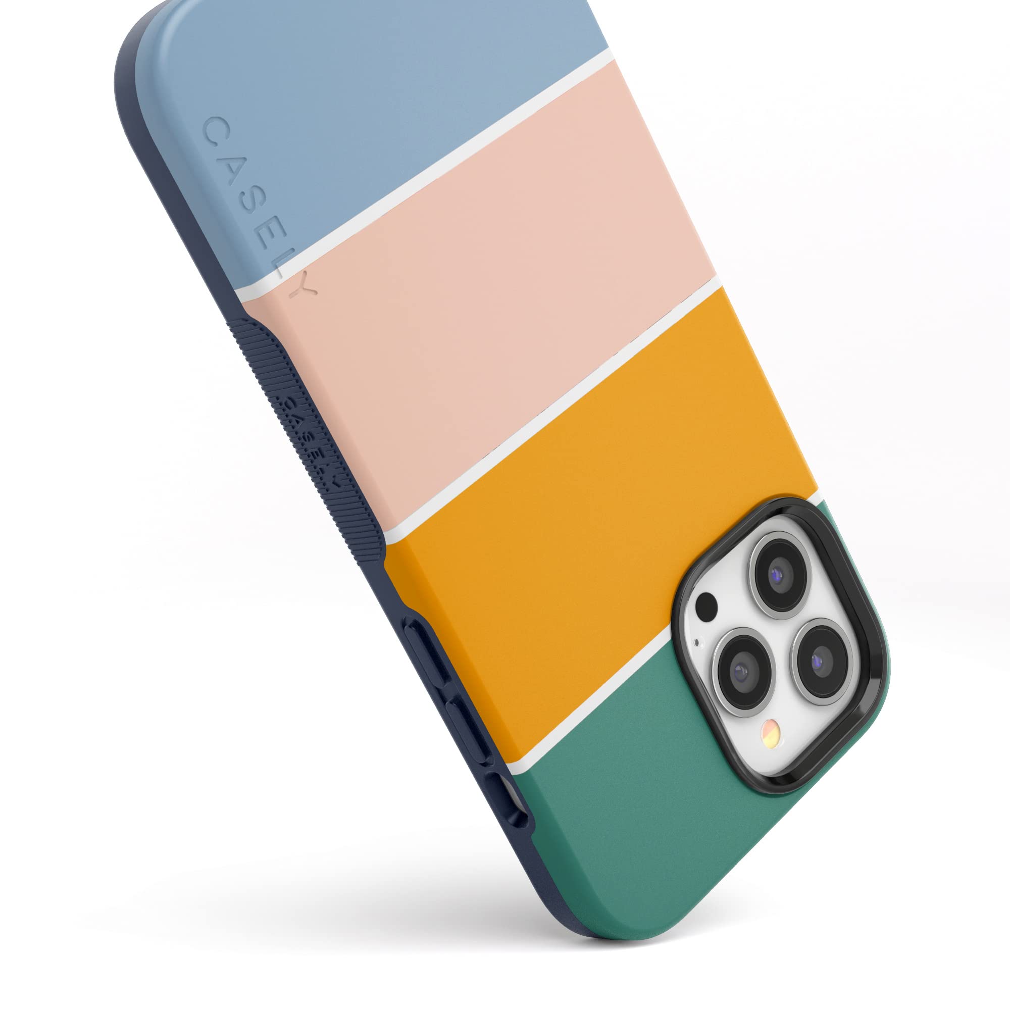 Casely Iphone 13 Pro Max Case | Compatible With Magsafe | Paint The Town | Colorblock Stripes Case