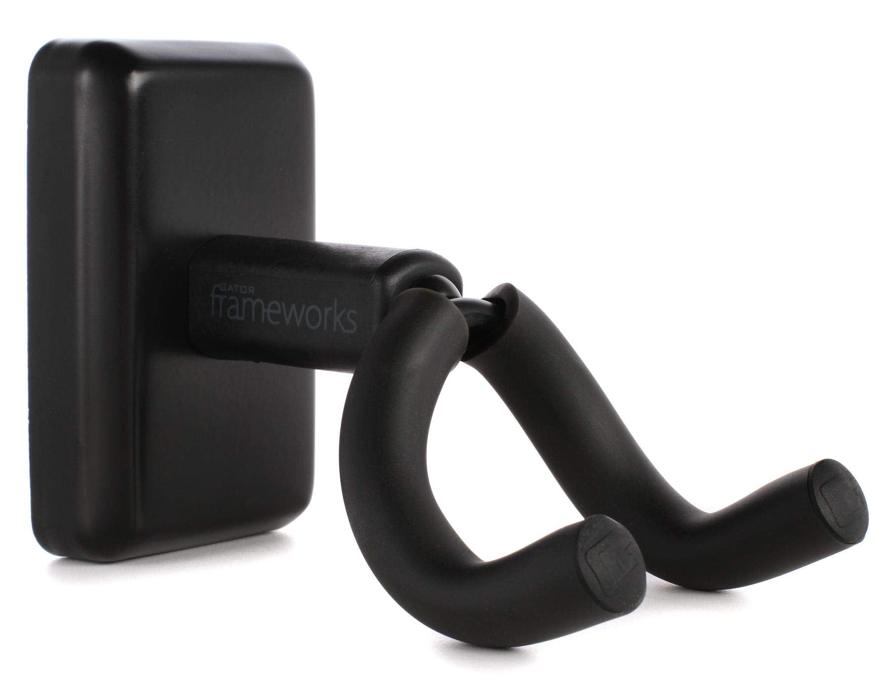 Gator Frameworks Wall Ukulele/Mandolin Hanger With Black Mounting Plate (Gfw Uke Hngrblk)