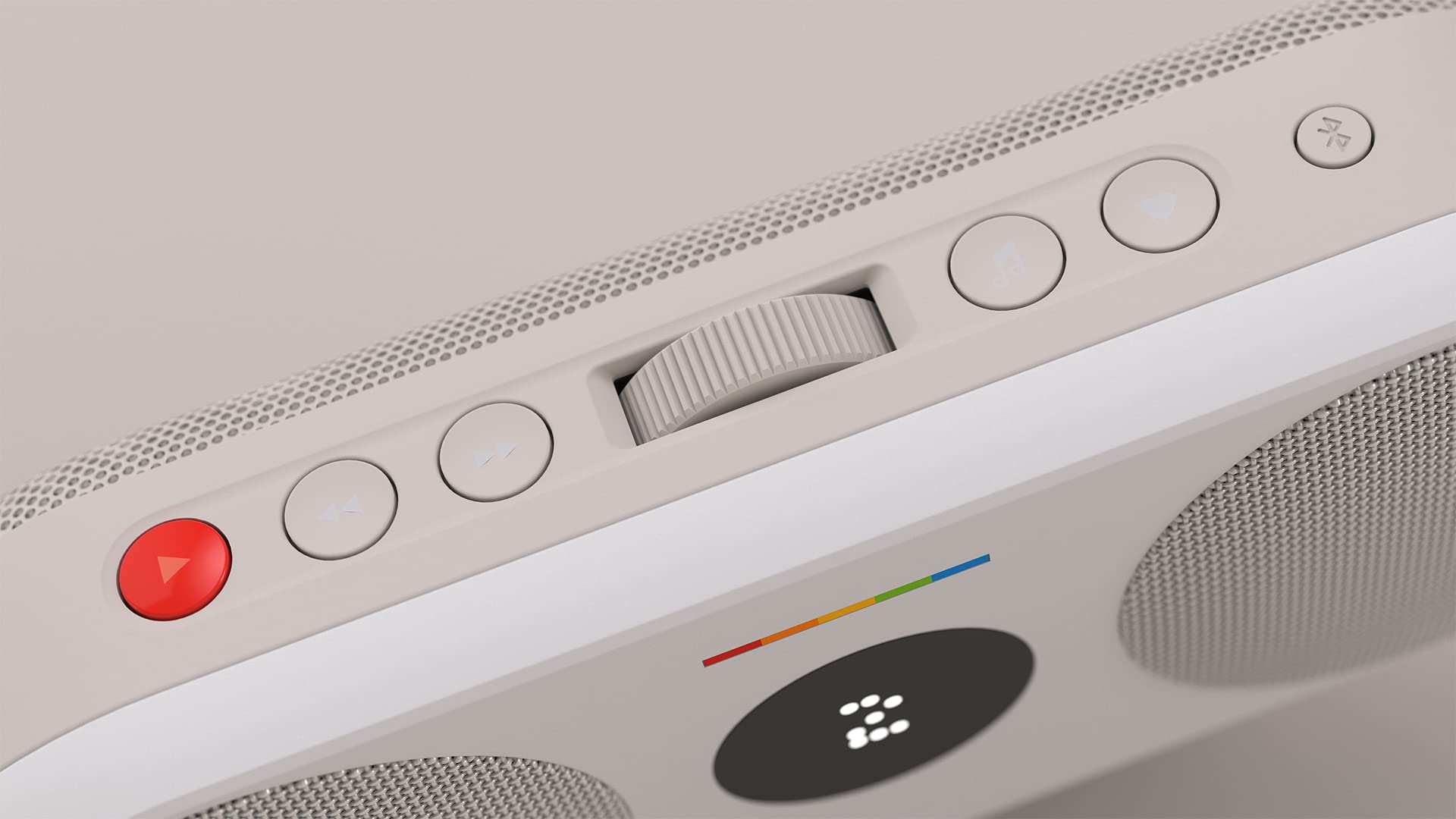 Polaroid P2 (Grey) - Portable Bluetooth Speaker, With Internet Radio, 20W Powerfull Sound, 15 Hours Battery Life, Usb-C, Dual St