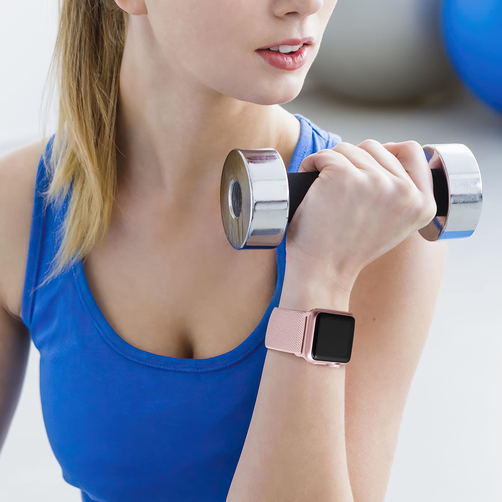 Daqin 3 Pack Stretchy Solo Loop Compatible With Apple Watch Band 41Mm 40Mm 38Mm 45Mm 46Mm 44Mm 42Mm For Women Men, Adjustable Br