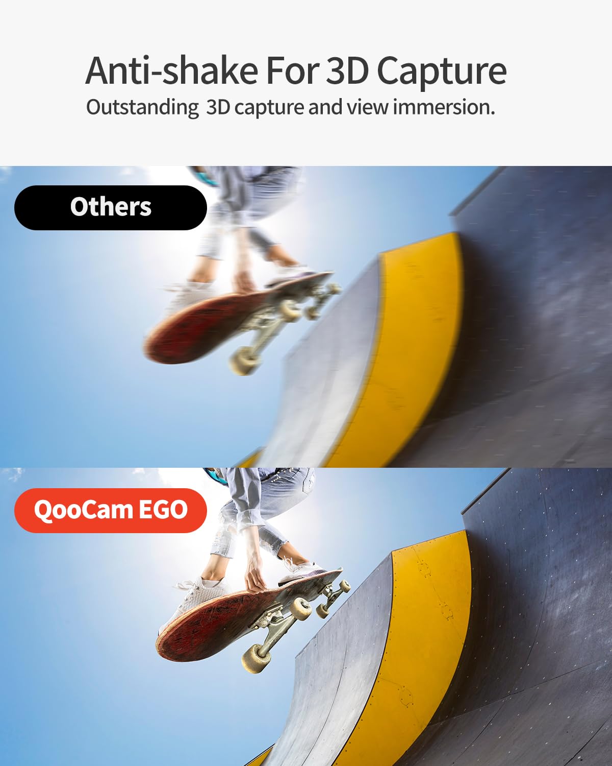 Kandao Qoocam Ego 3D Camera   Viewer Integrated 3D Vr Camera, 24Mp/8K Photos/4K 60Fps Videos Stereoscopic 3D Instant Display Cam