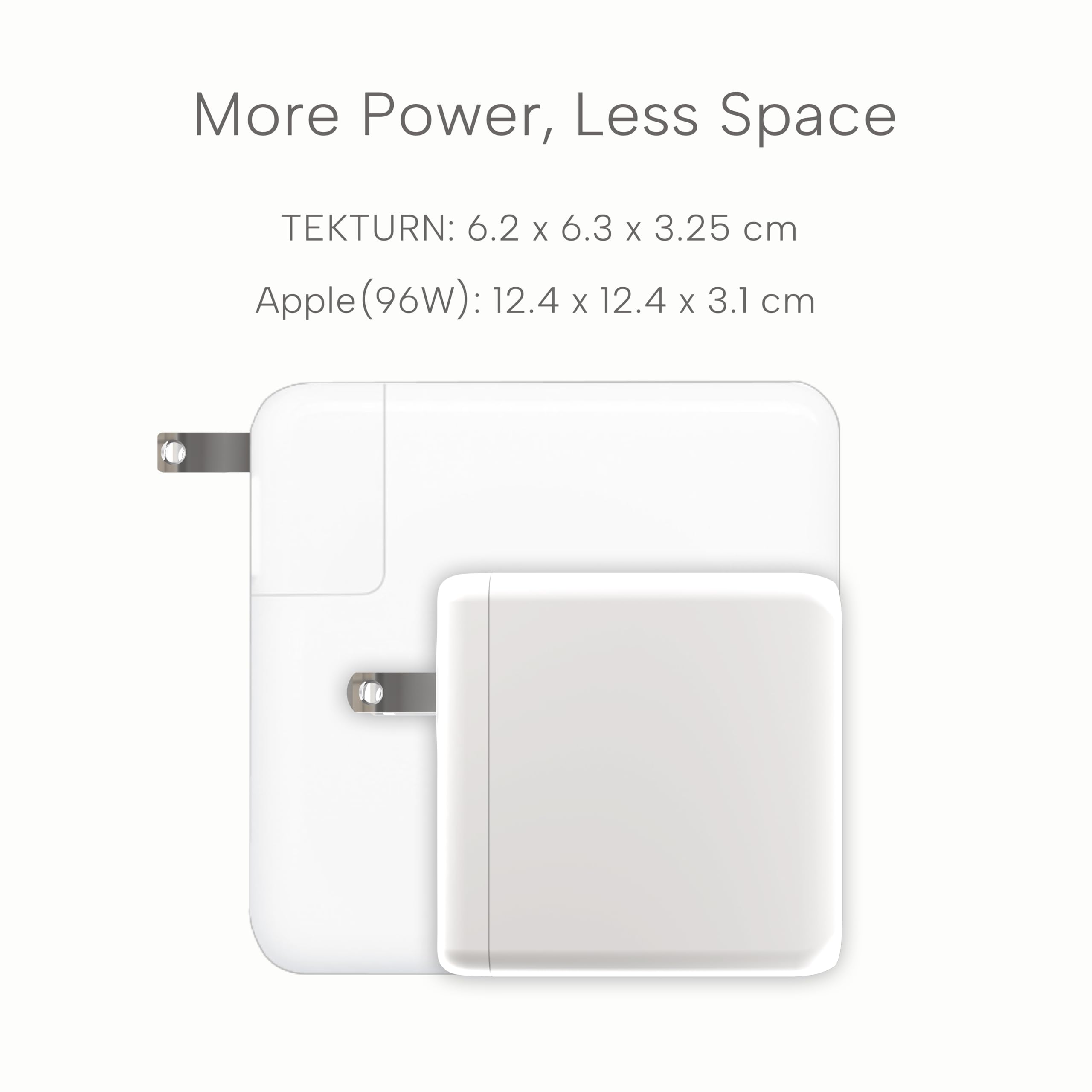 Tekturn 100W Smart Gan Pd Charger, 6.6Ft/2M 100W E Mark Cable, 3 Ports (2 Usb C, 1 Usb A), Compatible With Macbook Pro, Pixelboo