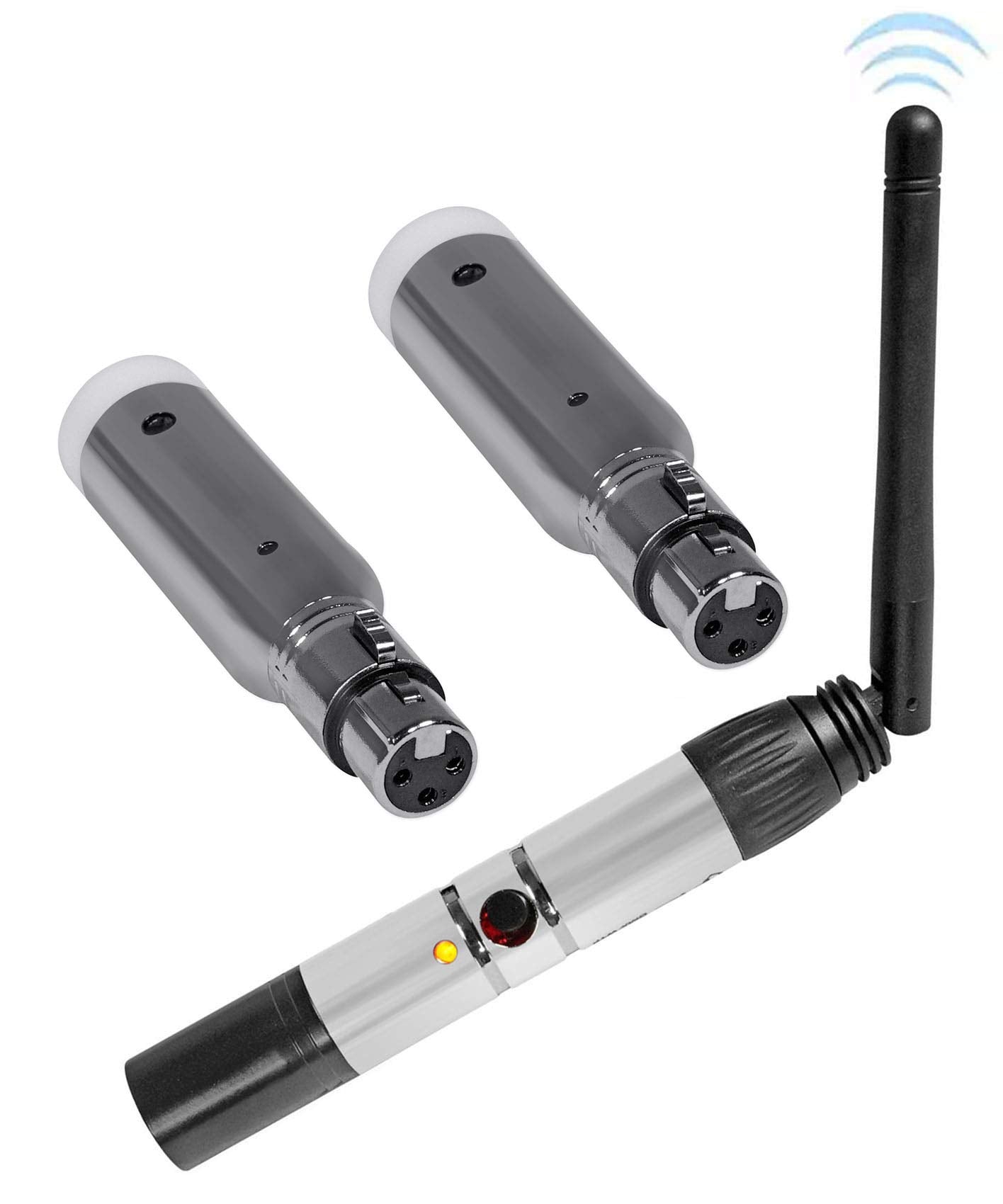 Rockville DMXWTR Wireless DJ DMX Lighting Transmitter+2) Receivers
