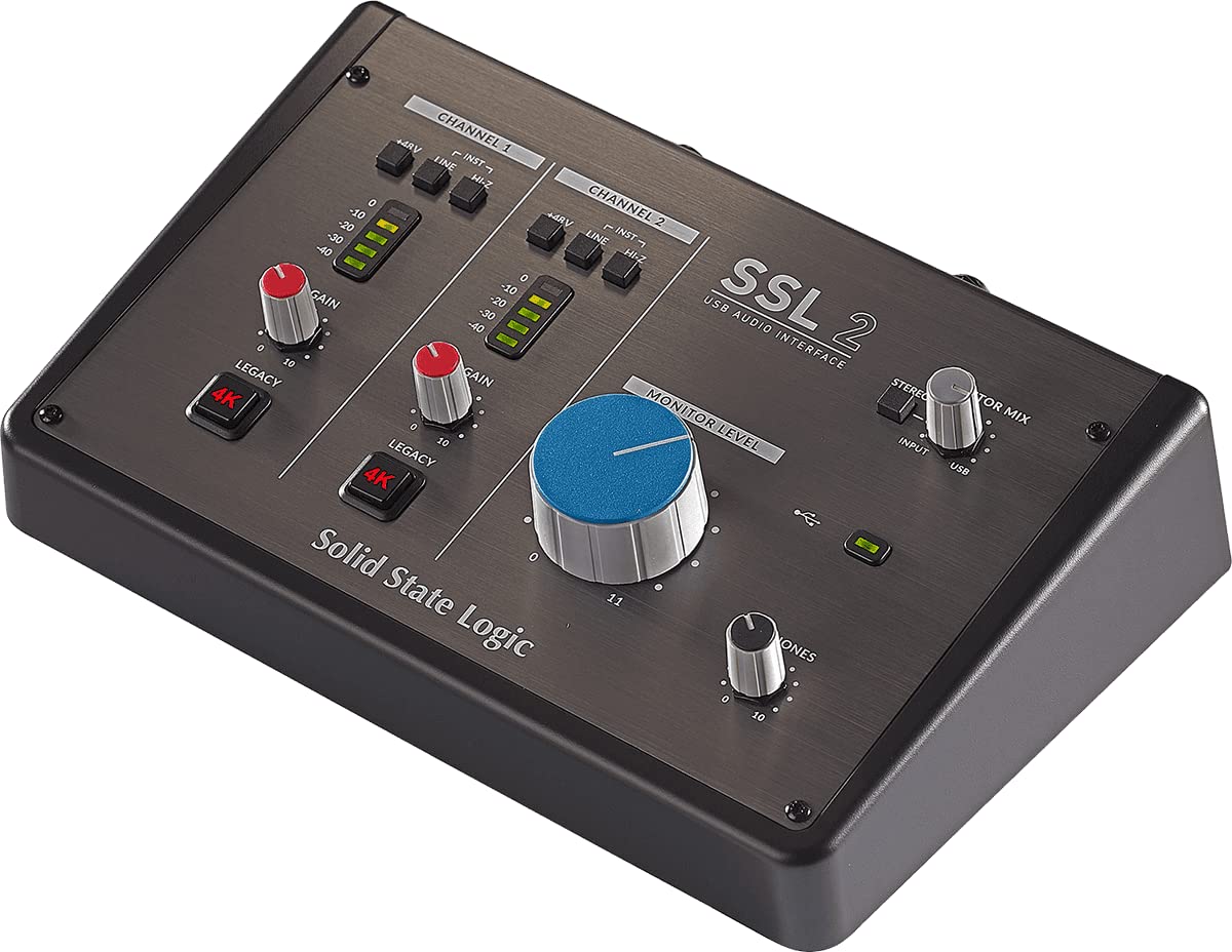 Solid State Logic Ssl 2 Usb Audio Interface   24 Bit/192 Khz, 2 In 2 Out, With Ssl Legacy 4K Analogue Enhancement And Included S