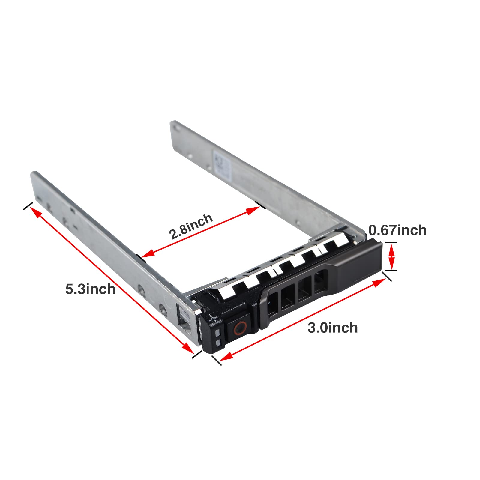Hard Drive Caddy 2.5' Ssd Hdd Caddy G176J 0G176J Hard Drive Bracket Sas Sata Caddy Compatible For Dell Poweredge R720 R630 R730 R830 R930 T430 T440 T640 R720Xd, 4 Pack
