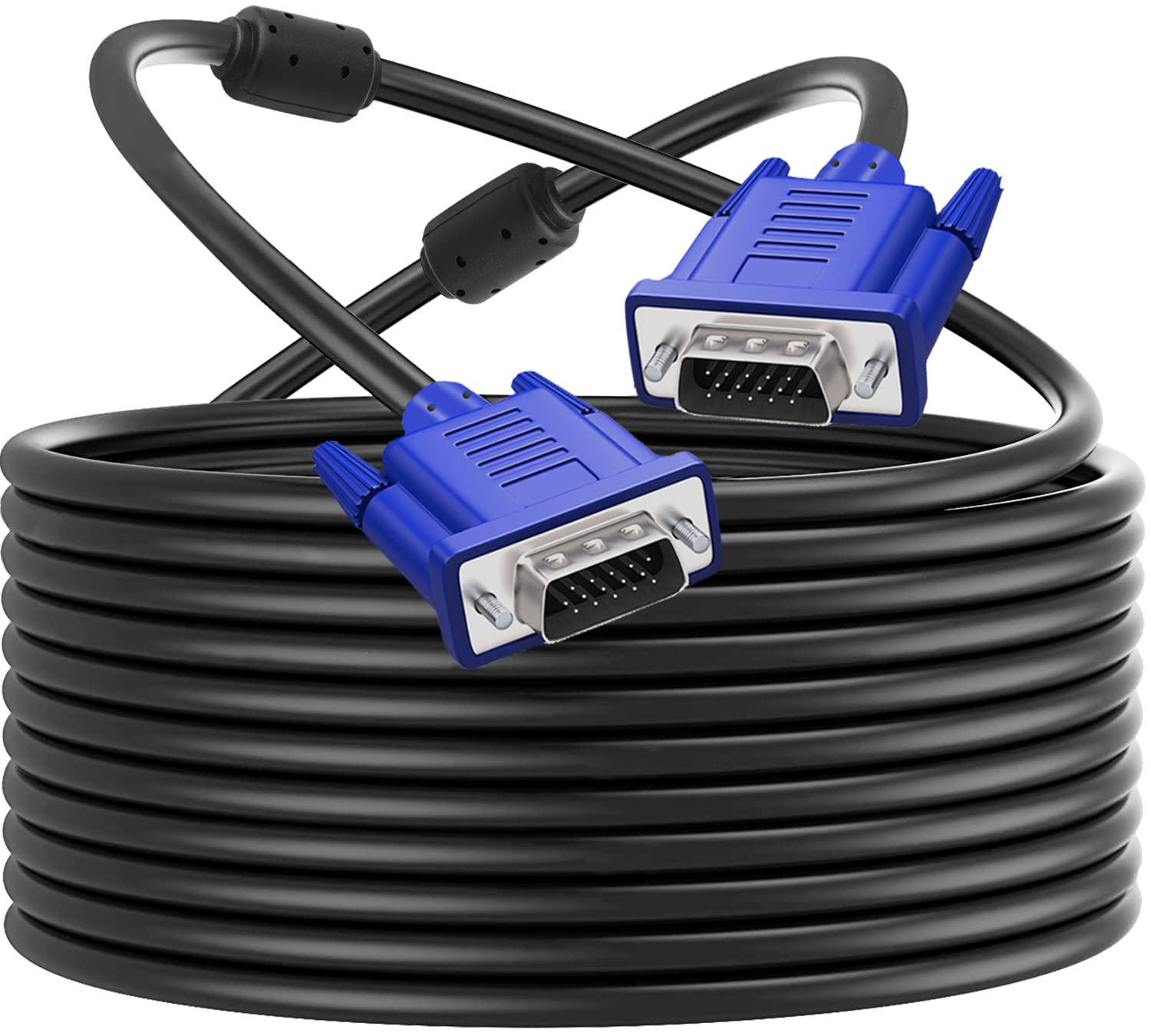Pasow Vga To Vga Monitor Cable Hd15 Male To Male For Tv Computer Projector (40 Feet)