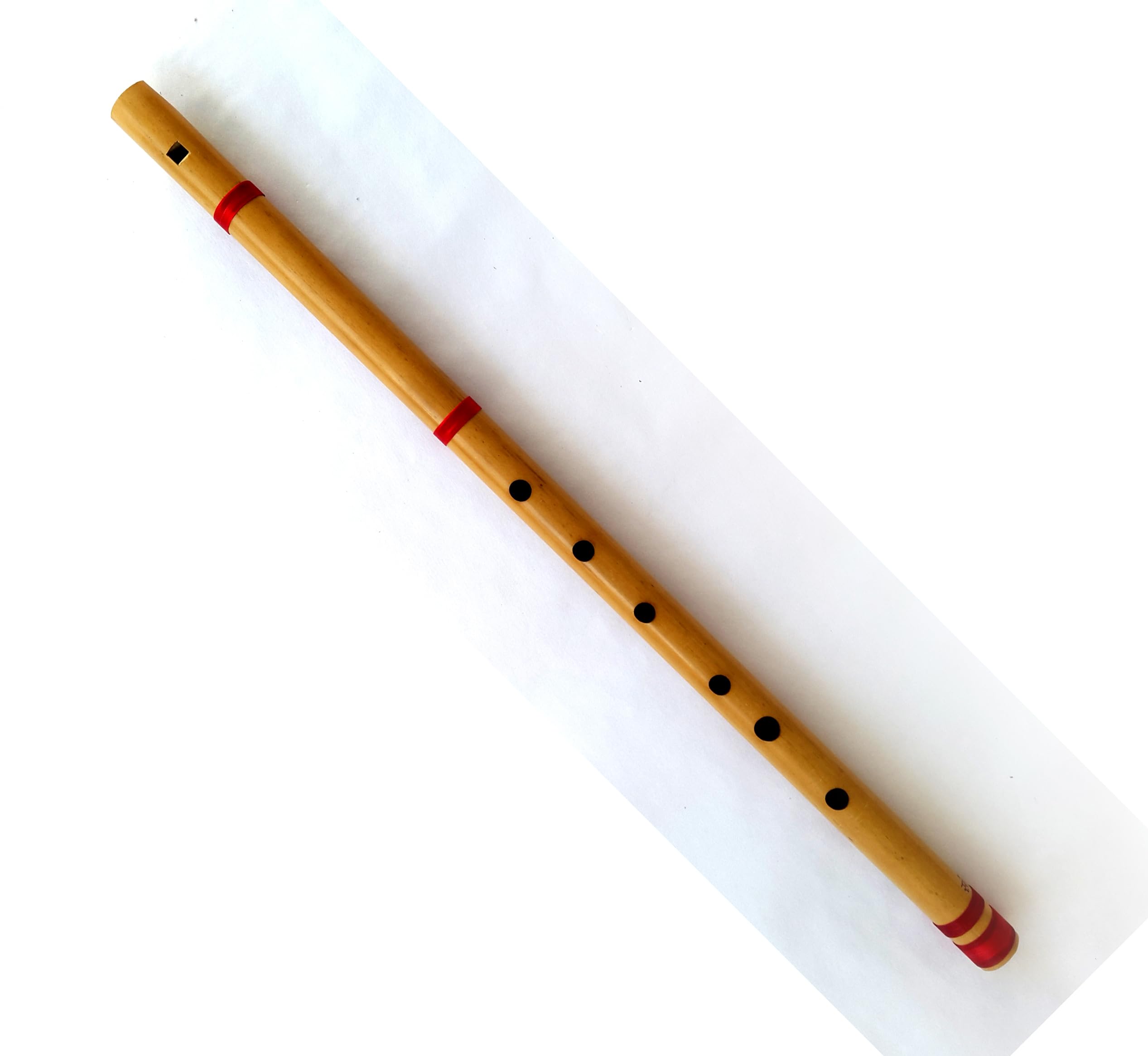 Straight Style Bamboo Flute B# Flat Bass Scale Tuned Bansuri