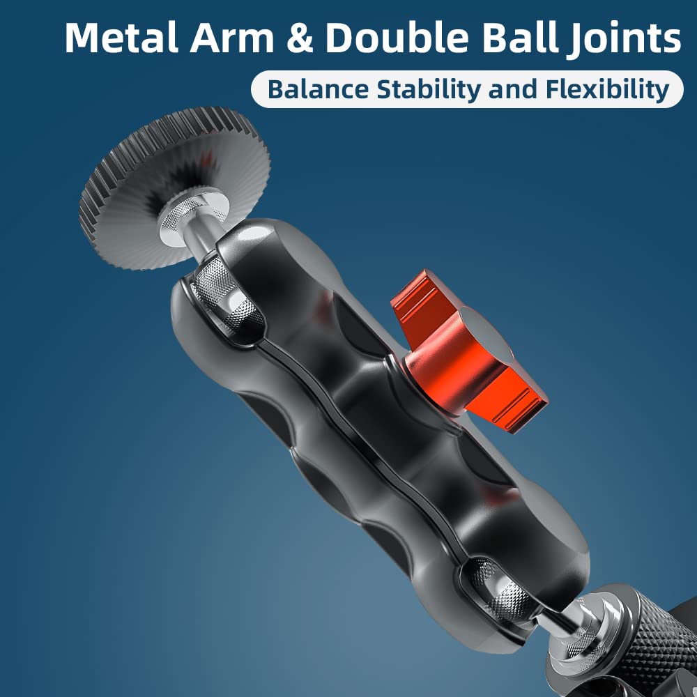 Skezn Strong Metal Suction Cup Mount Compatible With Gopro Hero 13/12/11/10/ 9/8 Black, Dji Action 4/3, Insta360 And Most Action Cameras (2.9 * 2.9 * 4.7In)