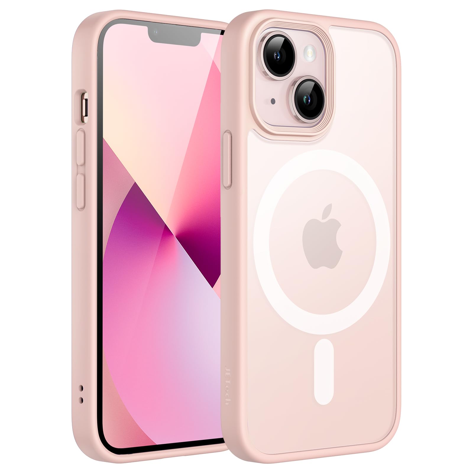 Jetech Magnetic Case For Iphone 13 Mini 5.4 Inch Compatible With Magsafe, Translucent Matte Back Slim Shockproof Phone Cover (Ch