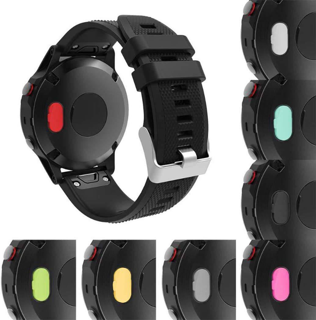 Tokerse 10 Pack Dust Plug Compatible With Garmin Fenix 7 7S 7X 6 6S 6X Pro 5 5S 5X Plus/Vivoactive 3/4/Venu Sq/Forerunner 245/935 Silicone Charger Port Protector Anti Dust Plugs Caps Cover  Multicolor