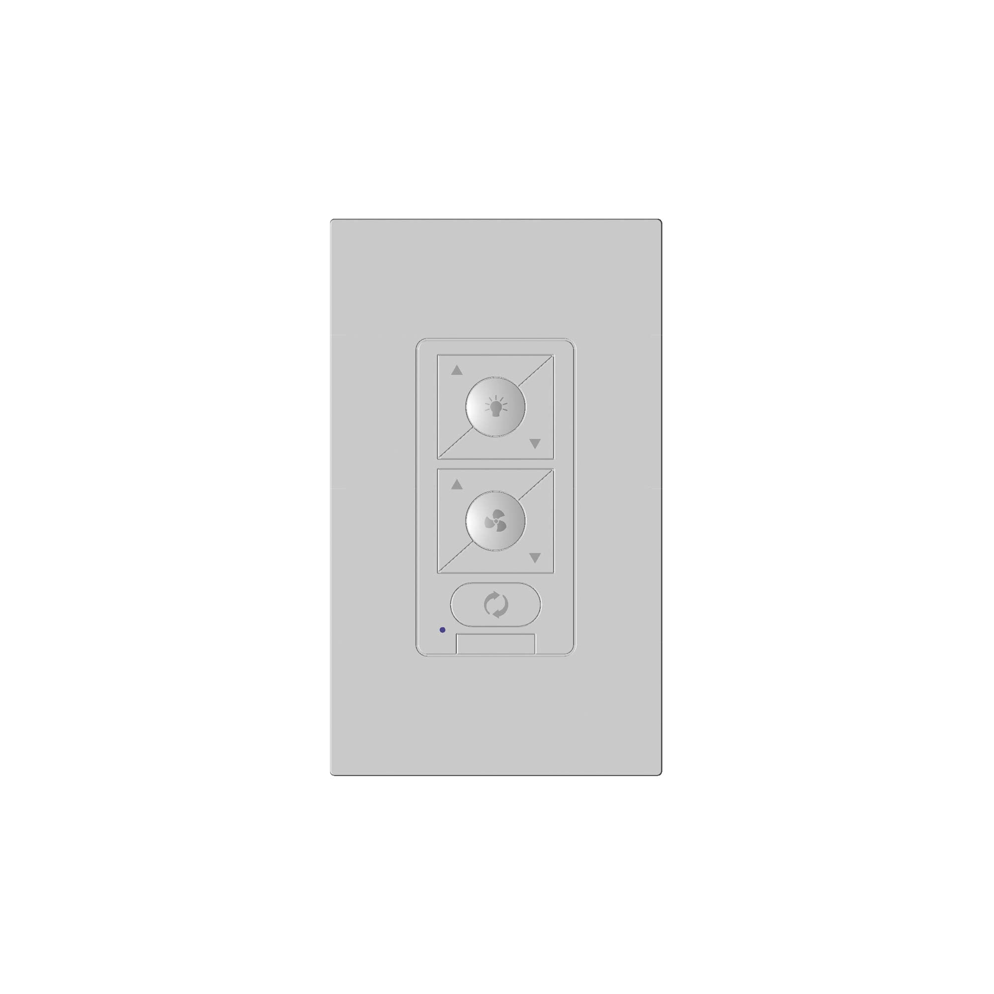 Wac Lighting 6 Speed Bluetooth Ceiling Fan Wall Control With Single Pole Wallplate In White