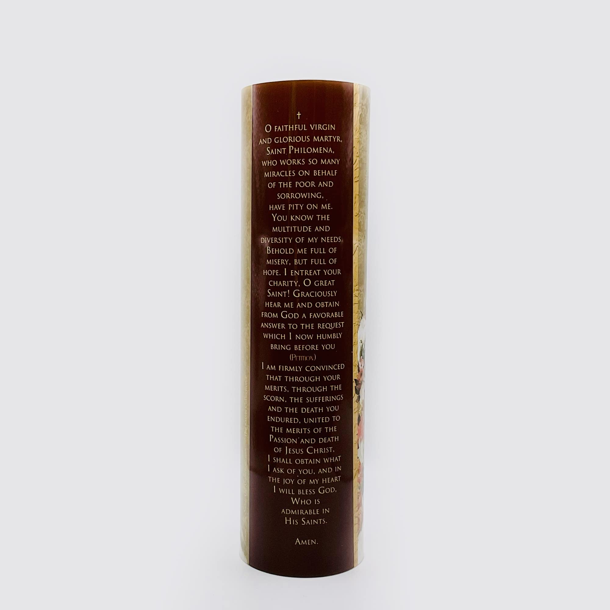 The Saints Collection St Philomena, Led Flameless Devotional Prayer Candle
