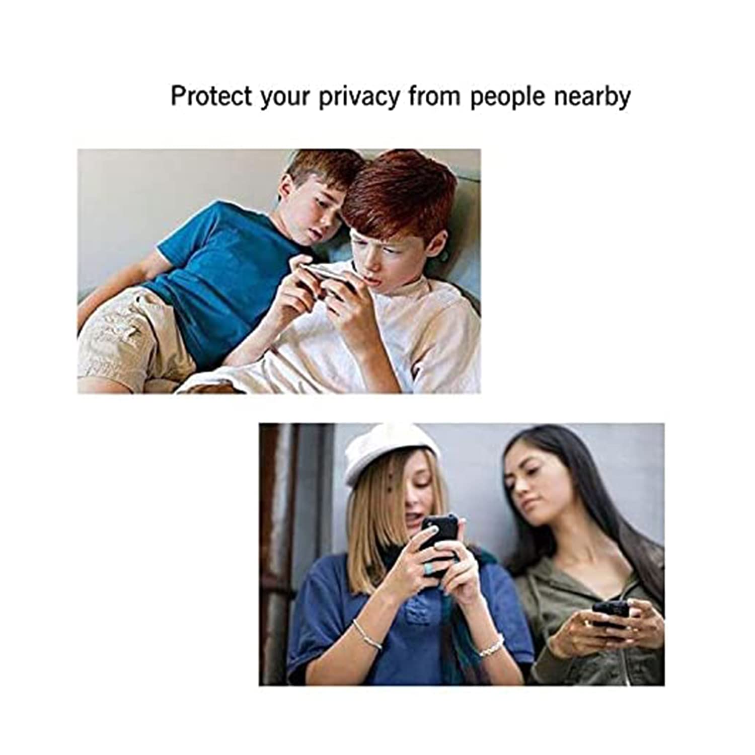 Ailun 2Pack Privacy Screen Protector Compatible For Iphone 14 Pro Max[6.7 Inch] + 2 Pack Camera Lens Protector, Anti Spy Private