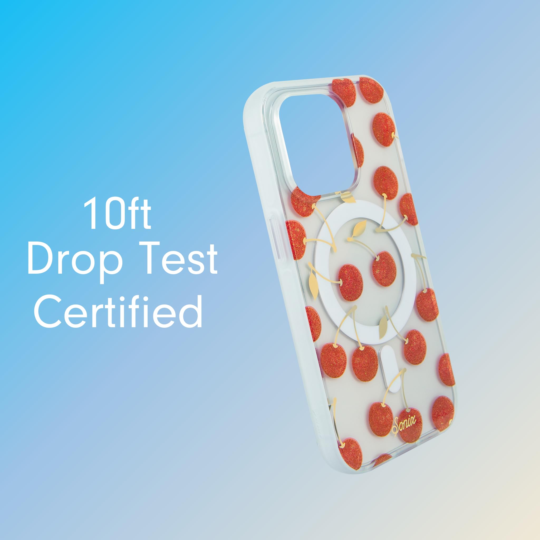 Sonix Case For Iphone 15 Pro | Compatible With Magsafe | 10Ft Drop Tested | Cherry On Top