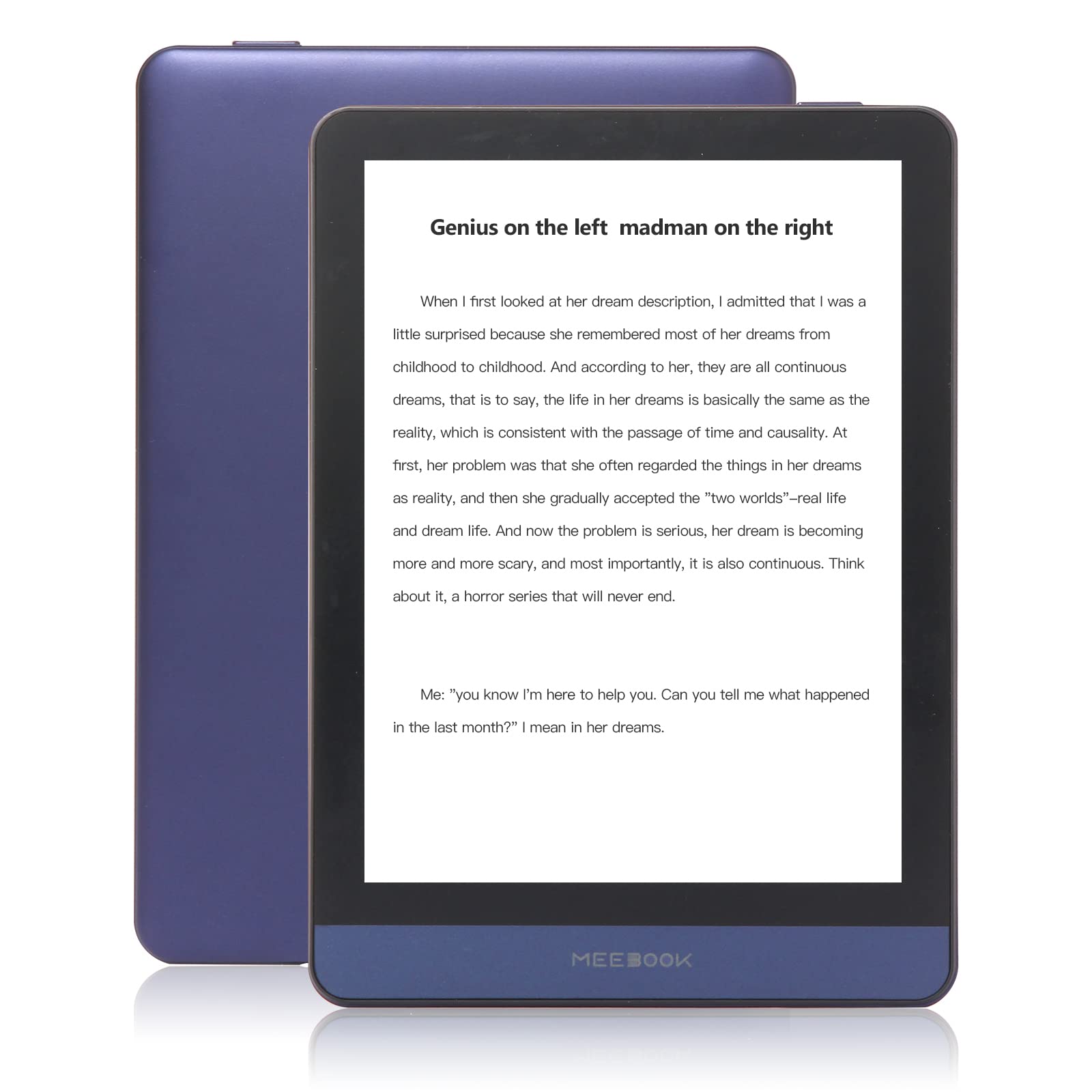 Meebook E Reader M6 | 6' Eink Carta Screen 300Ppi | Adjustable Smart Light | Android 11 | Ouad Core Processor | Audio Books|Supp