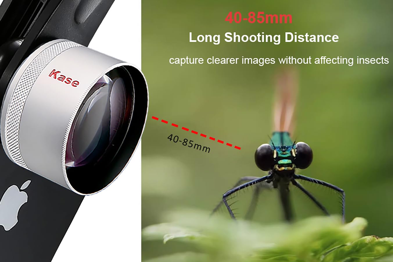 Kase Hd Master Macro Lens For Iphone 15 14 13 12 Samsung Pixel Android, Macro Photography Phone Camera Lens Attachment, Long Sho