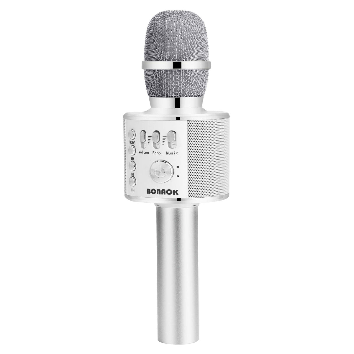 Bonaok Wireless Bluetooth Karaoke Microphone,3 In 1 Portable Handheld Mic Speaker For All Smartphones,Gifts For Kids Adults All