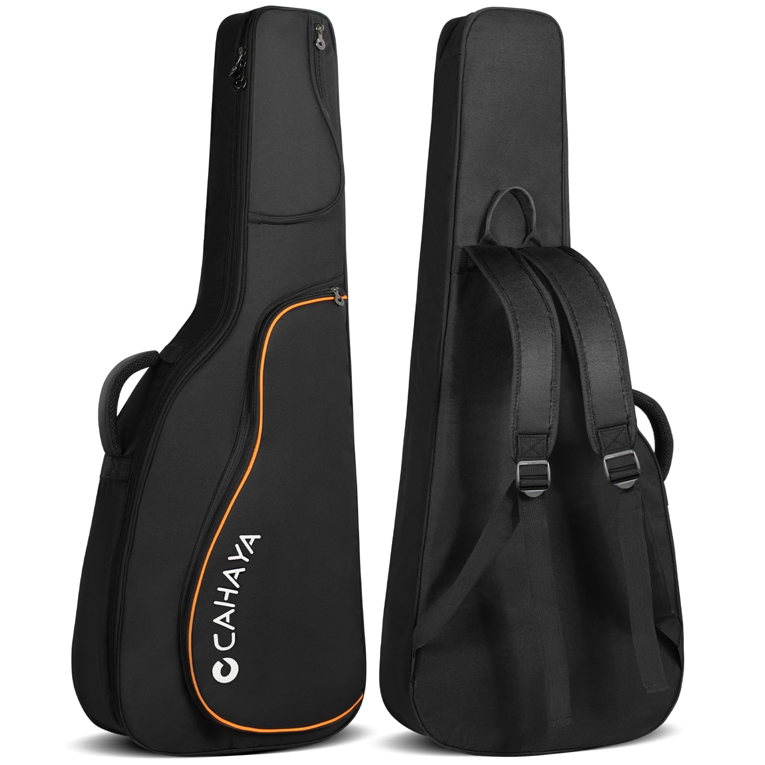 CAHAYA Acoustic Guitar Bag: 42 43 44In Guitars 0.5In Thick Padding Guitar Case Gig Bag Soft with Adjustable Shoulder Straps and 