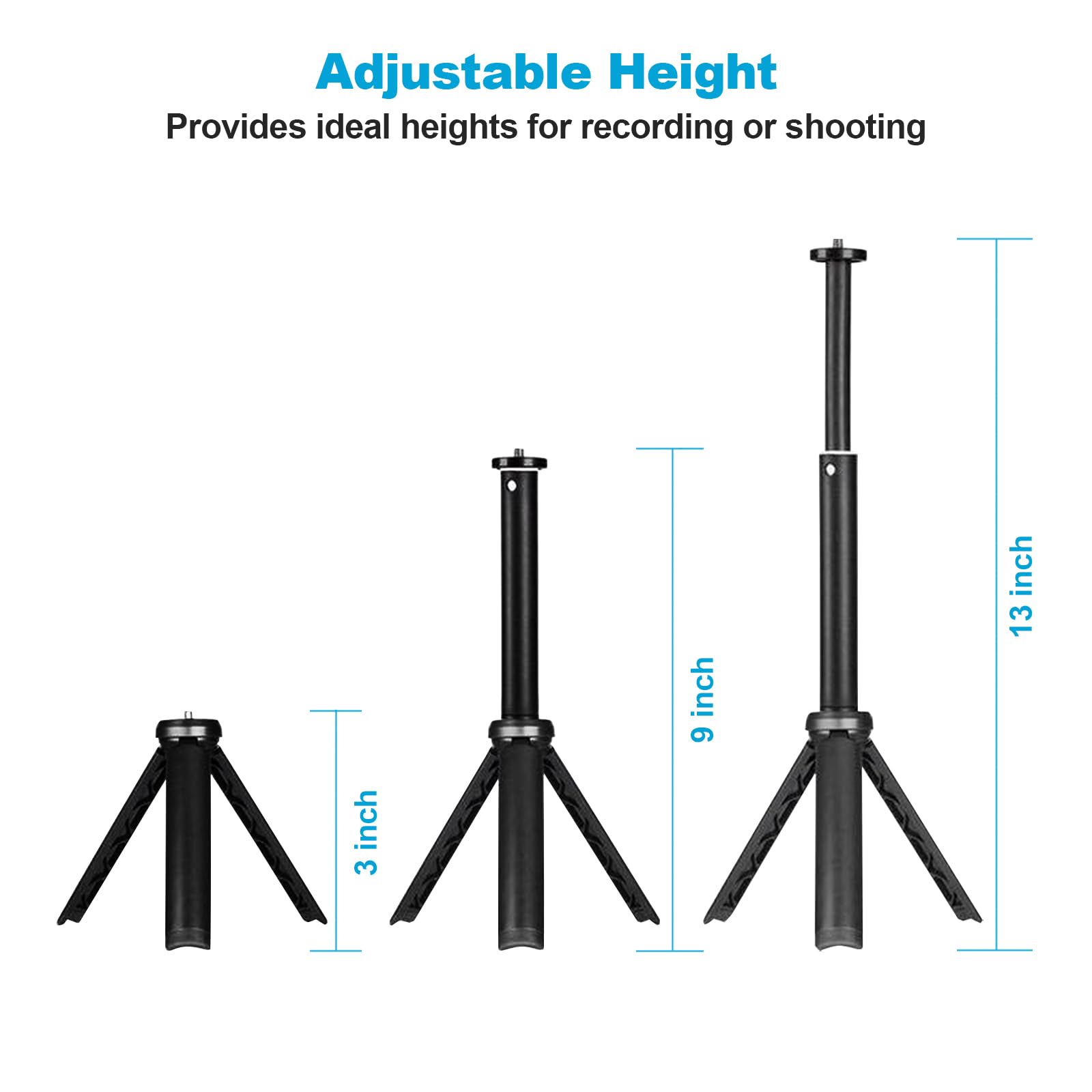 Nexigo Lightweight Mini Tripod For Camera/Phone/Webcam, Extendable Stand, For Nexigo Logitech Webcam C920 C922 C925E C922X C930E C930 C615 Brio And Other Devices With 1/4' Thread