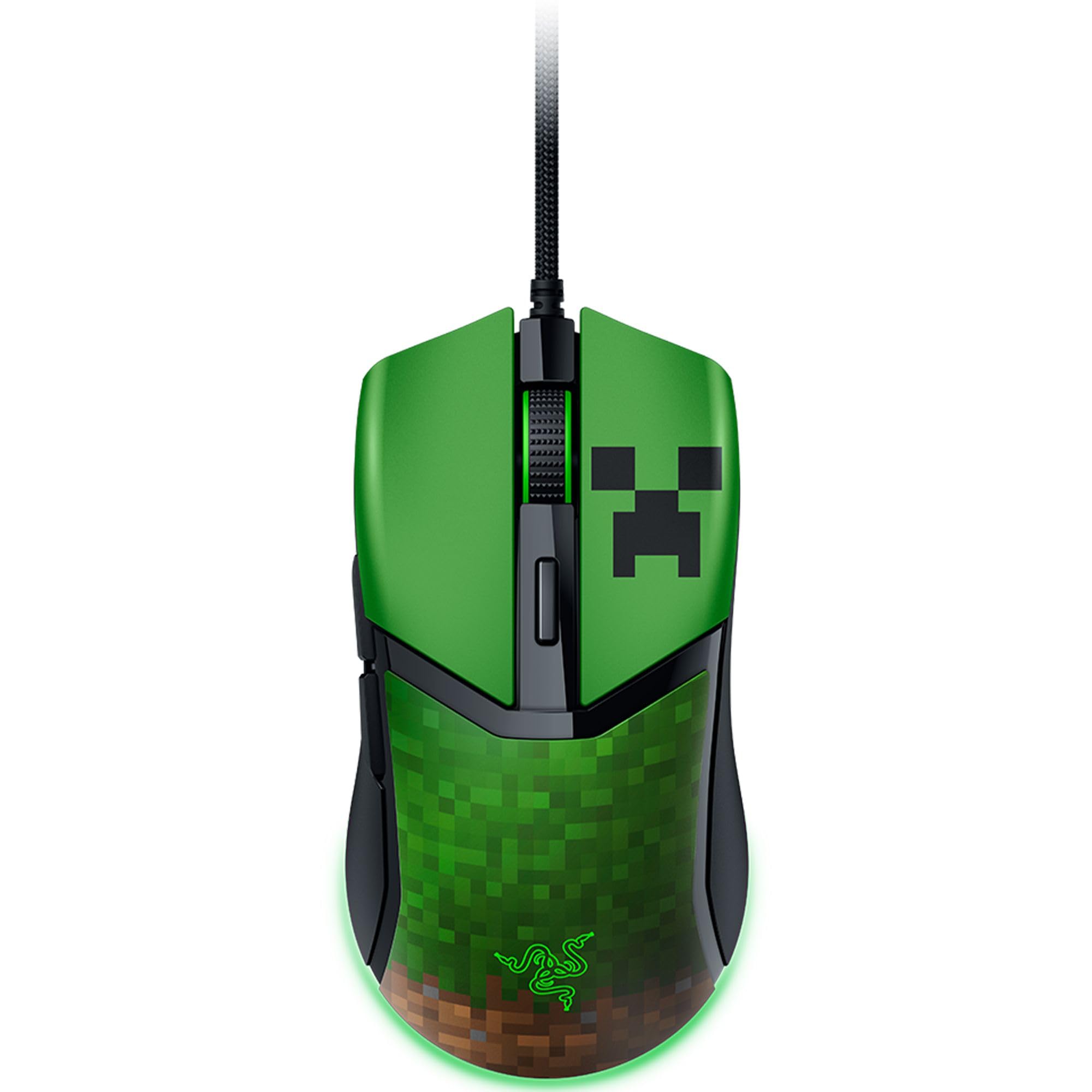 Razer Cobra Minecraft Edition  Lightweight Wired Gaming Mouse  8500 DPI Sensor (58g, Optical Mouse Switches 3th Gen, Chroma Li