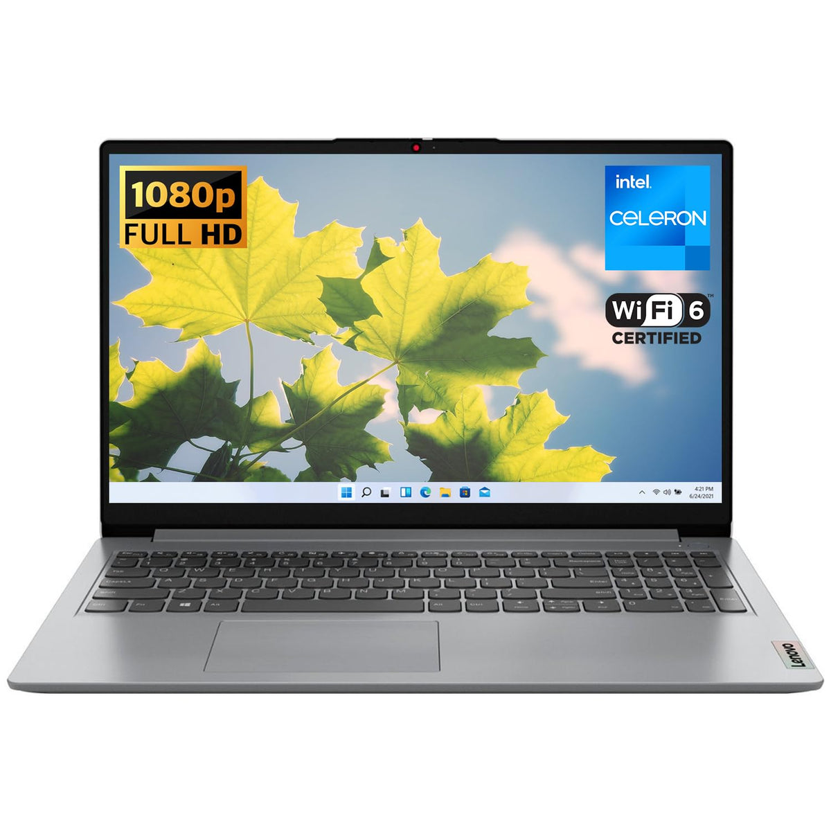 Lenovo Ideapad 1 Student Laptop, Intel Dual Core Processor, 8Gb Ram, 128Gb Ssd + 128Gb Emmc, 15.6'' Fhd Display, 1 Year Office 3