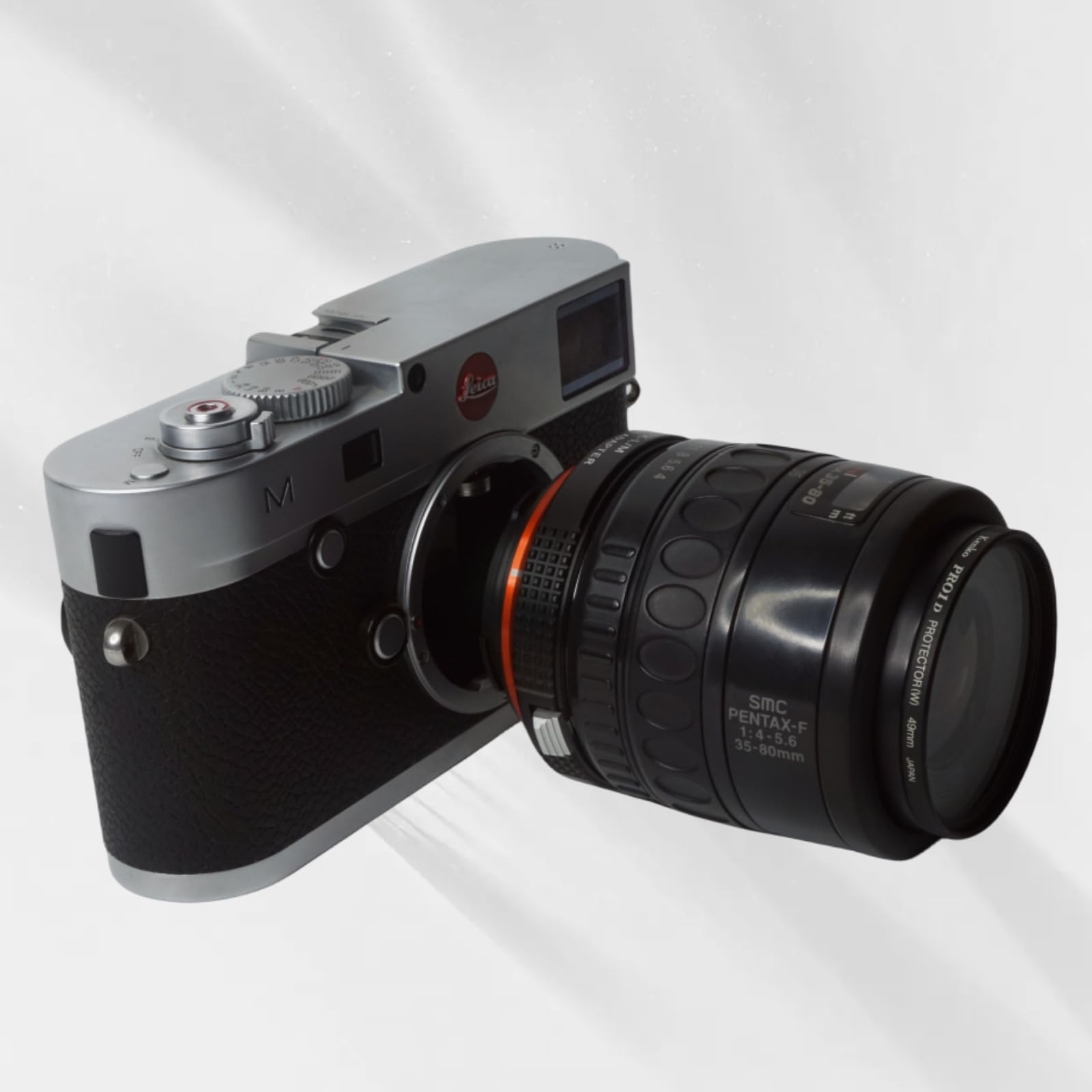 Pholsy Lens Mount Adapter With 6 Bit Coding Compatible With Pentax K Pk Lens To Leica M Mount Camera Body Pk To Leica M