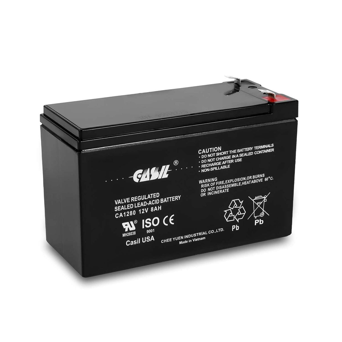 Casil 12 Volt 8 Amp Goldtop Gt12080 Hg Battery Verizon Fios 12V 8Ah Agm Battery F2 Ca1280
